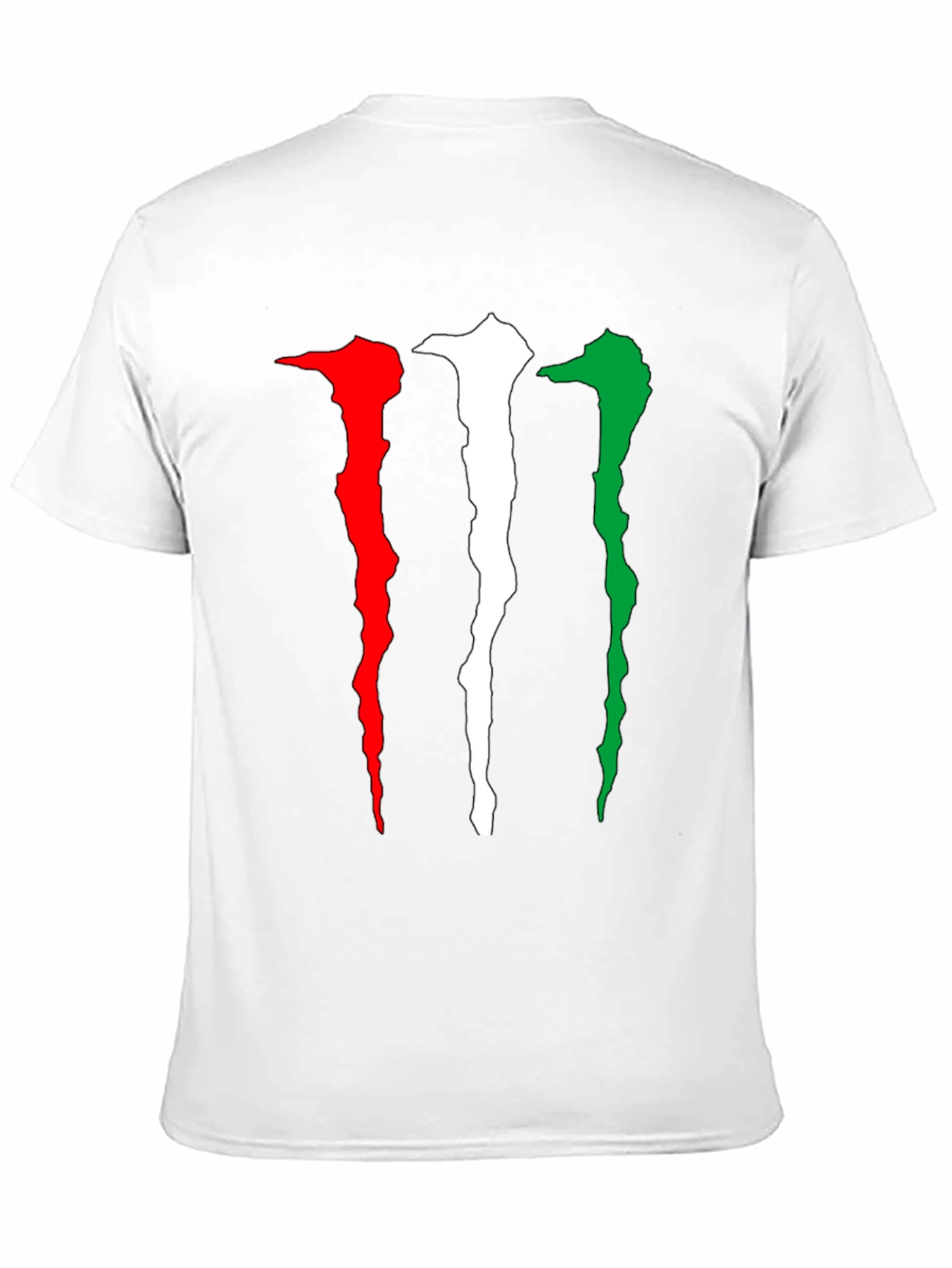 Monster Energy Claw Mark Italian Flag Black T-Shirt