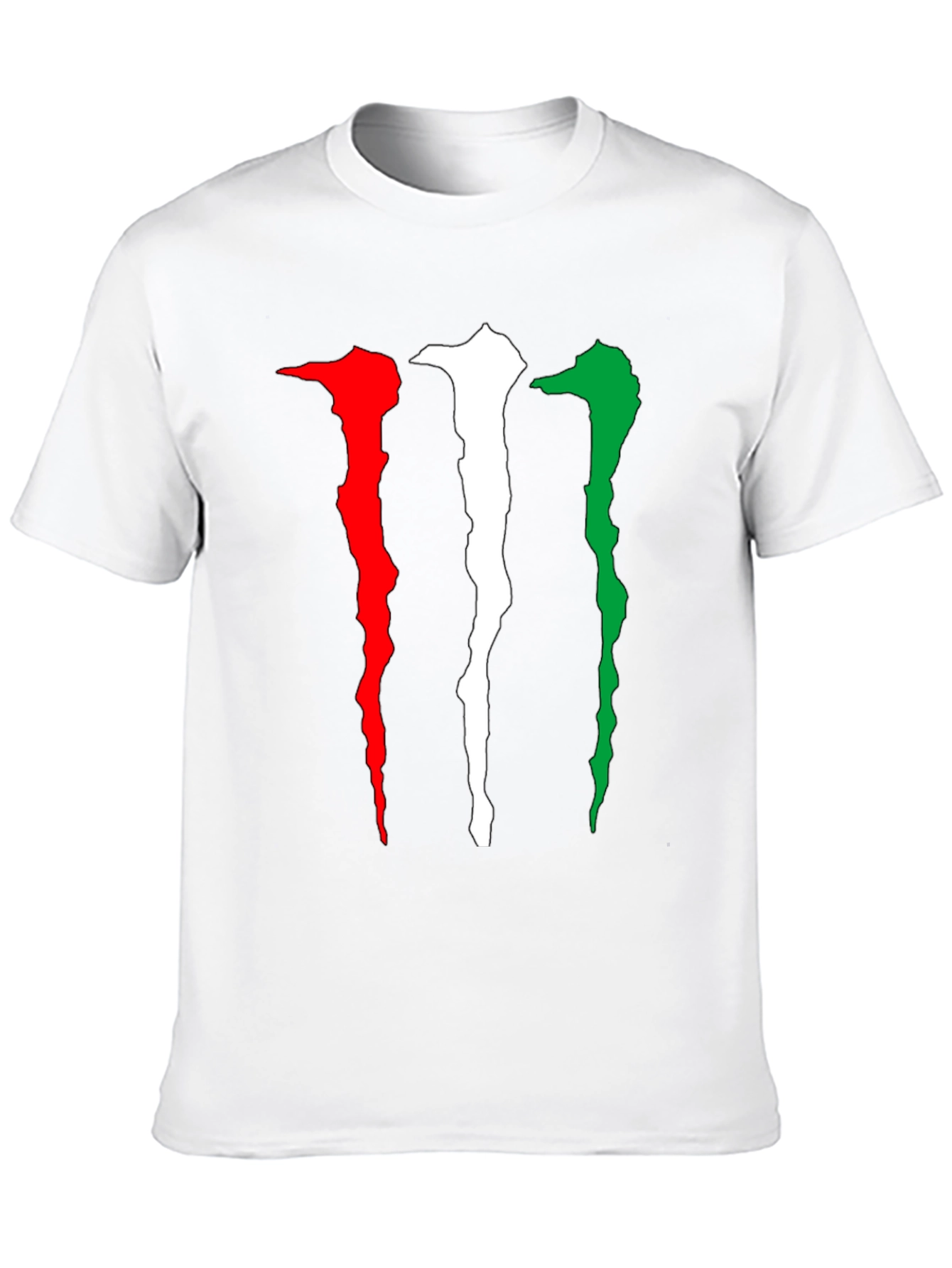 Monster Energy Claw Mark Italian Flag Black T-Shirt