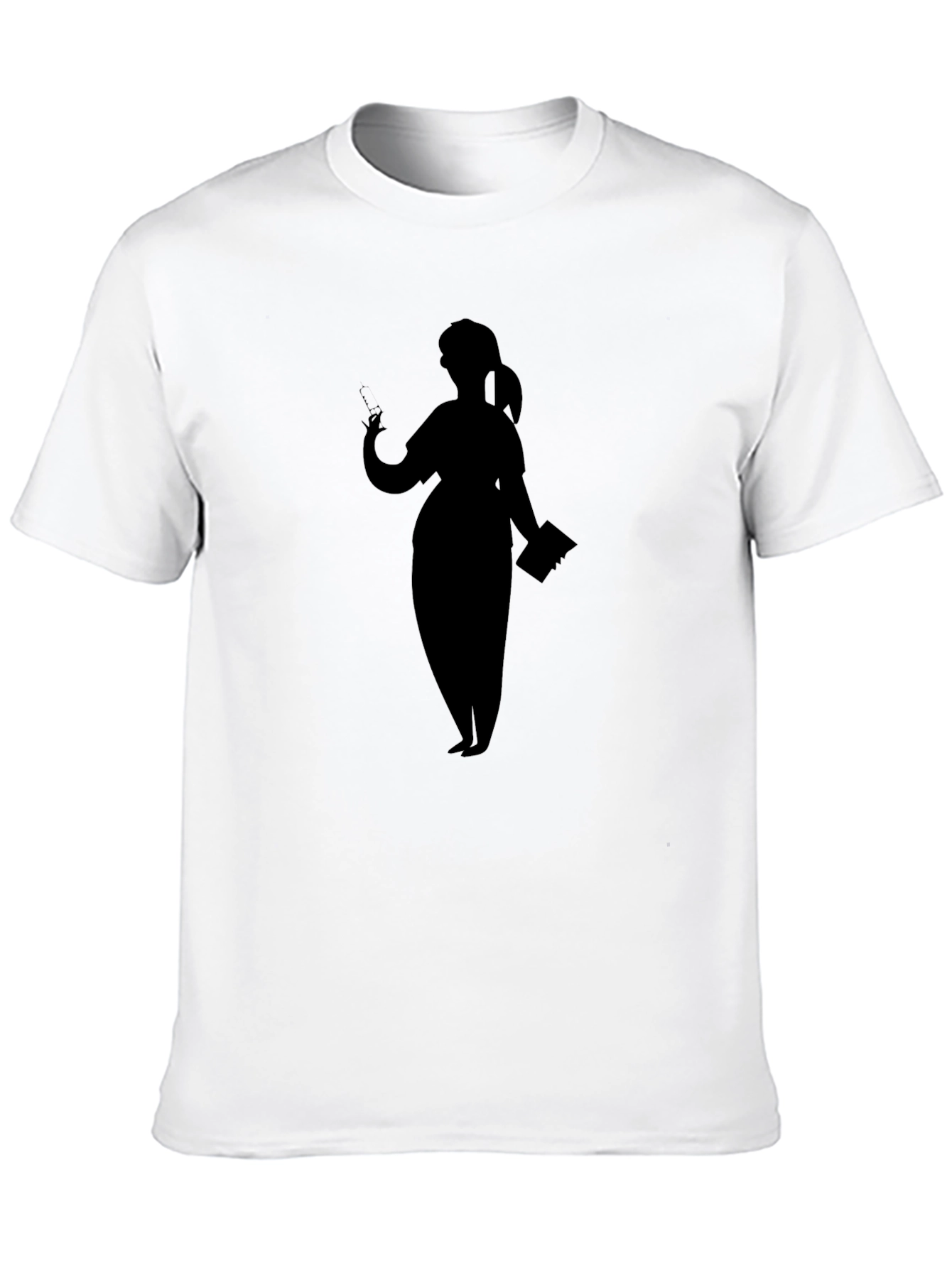 Silhouette Teacher Graphic Tee - Black