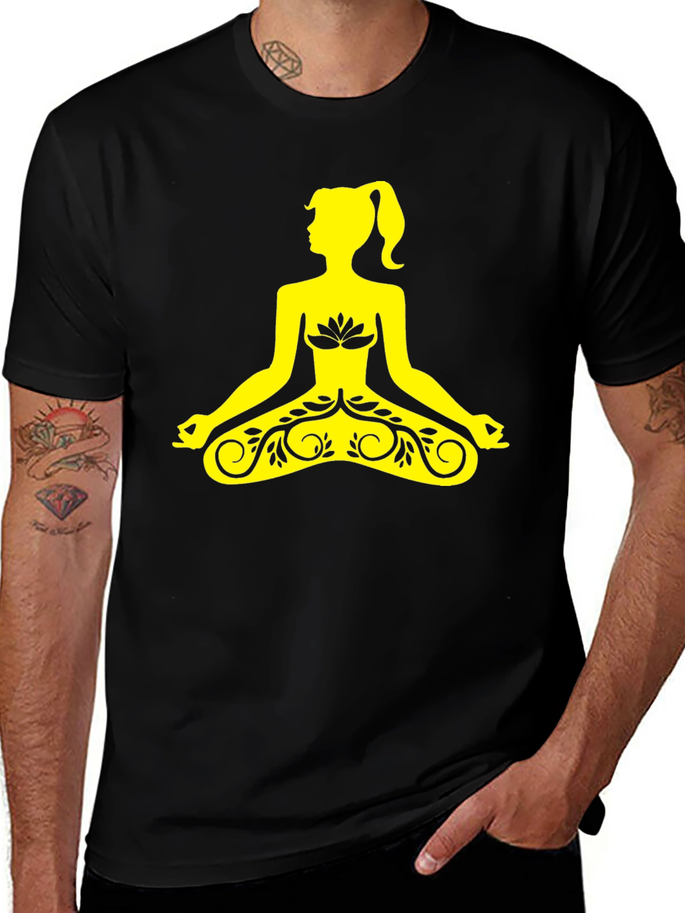Yoga Girl Black T-Shirt