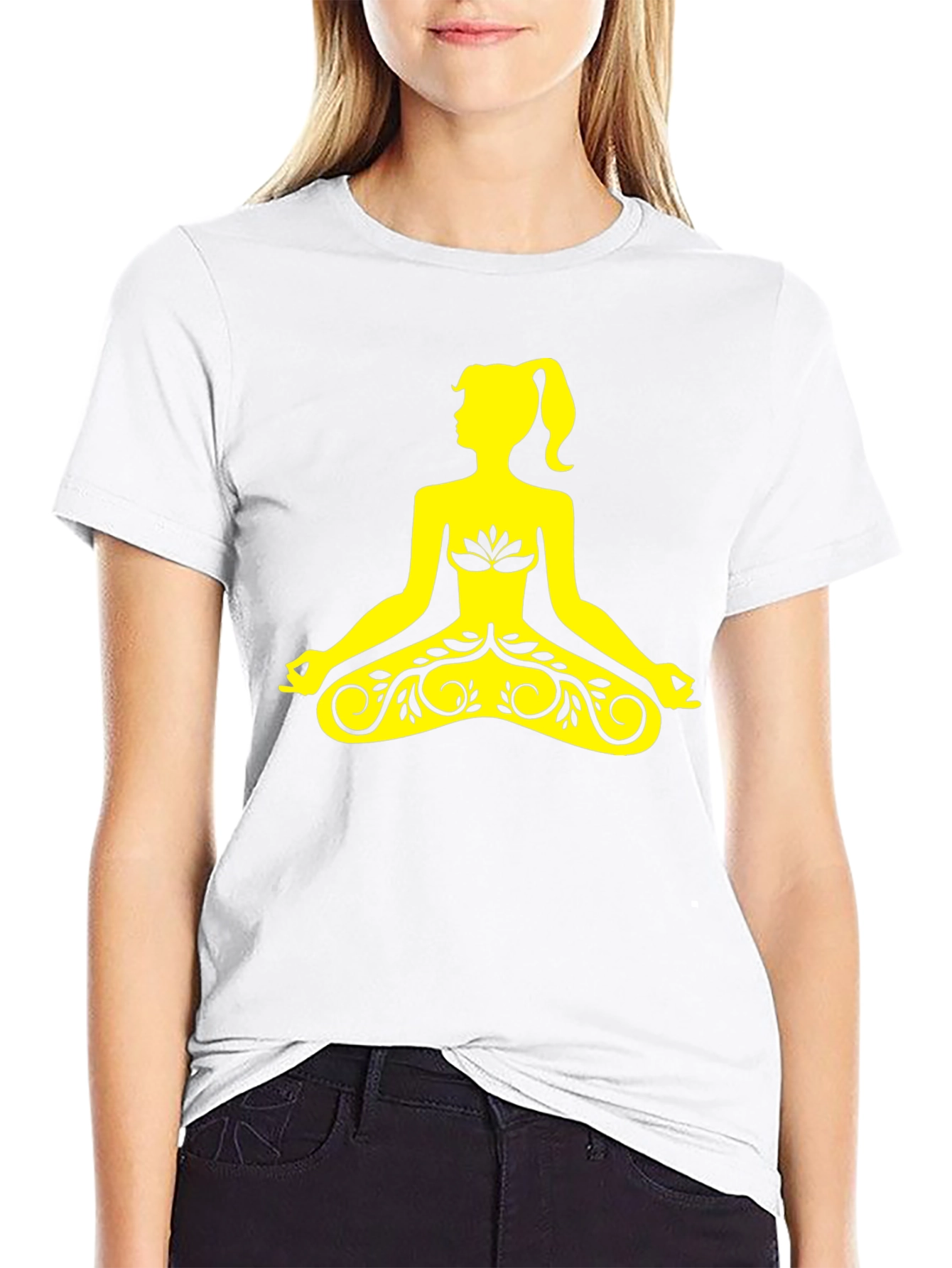 Yoga Girl Black T-Shirt