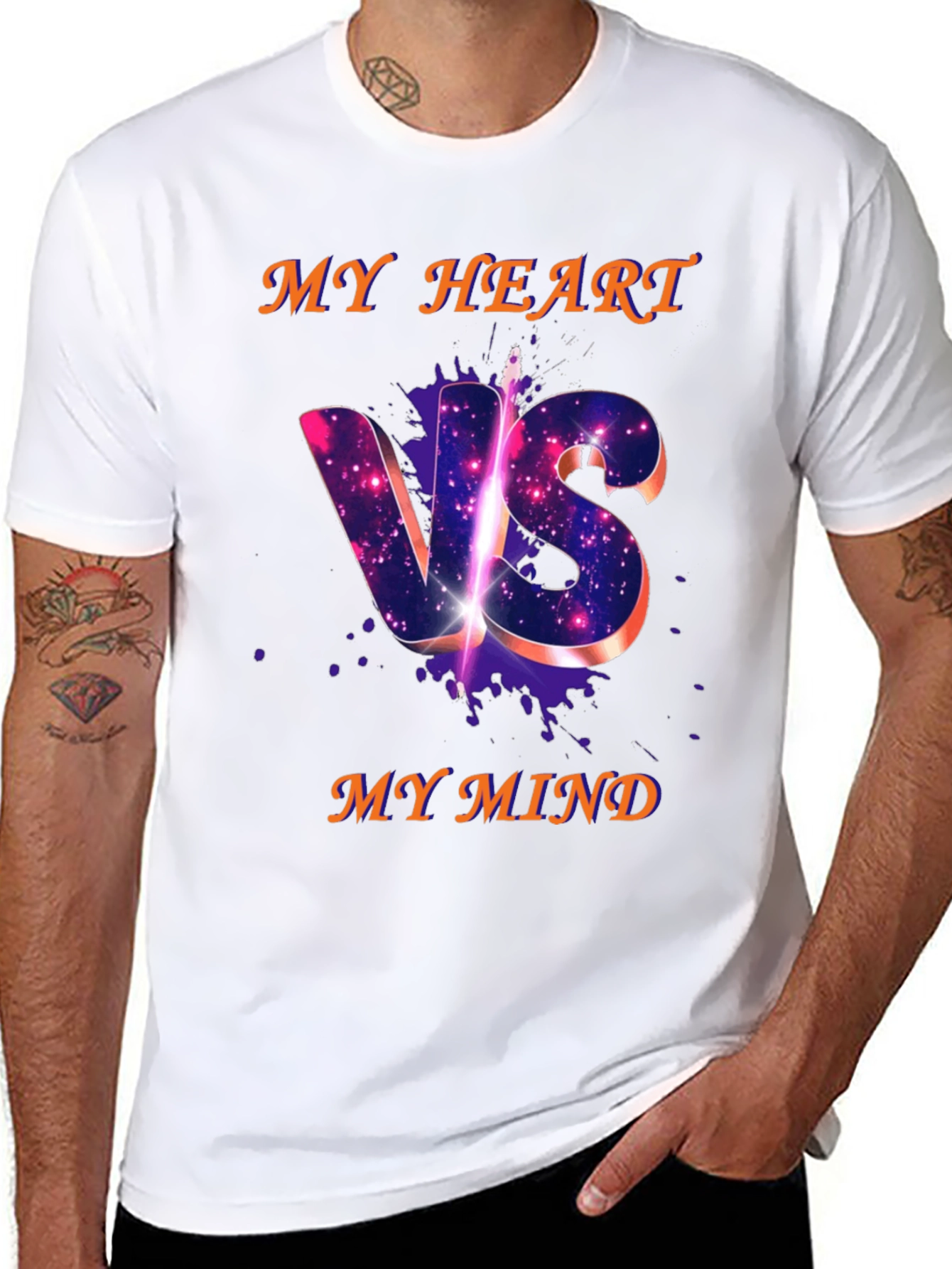 My Heart VS My Mind Graphic T-Shirt
