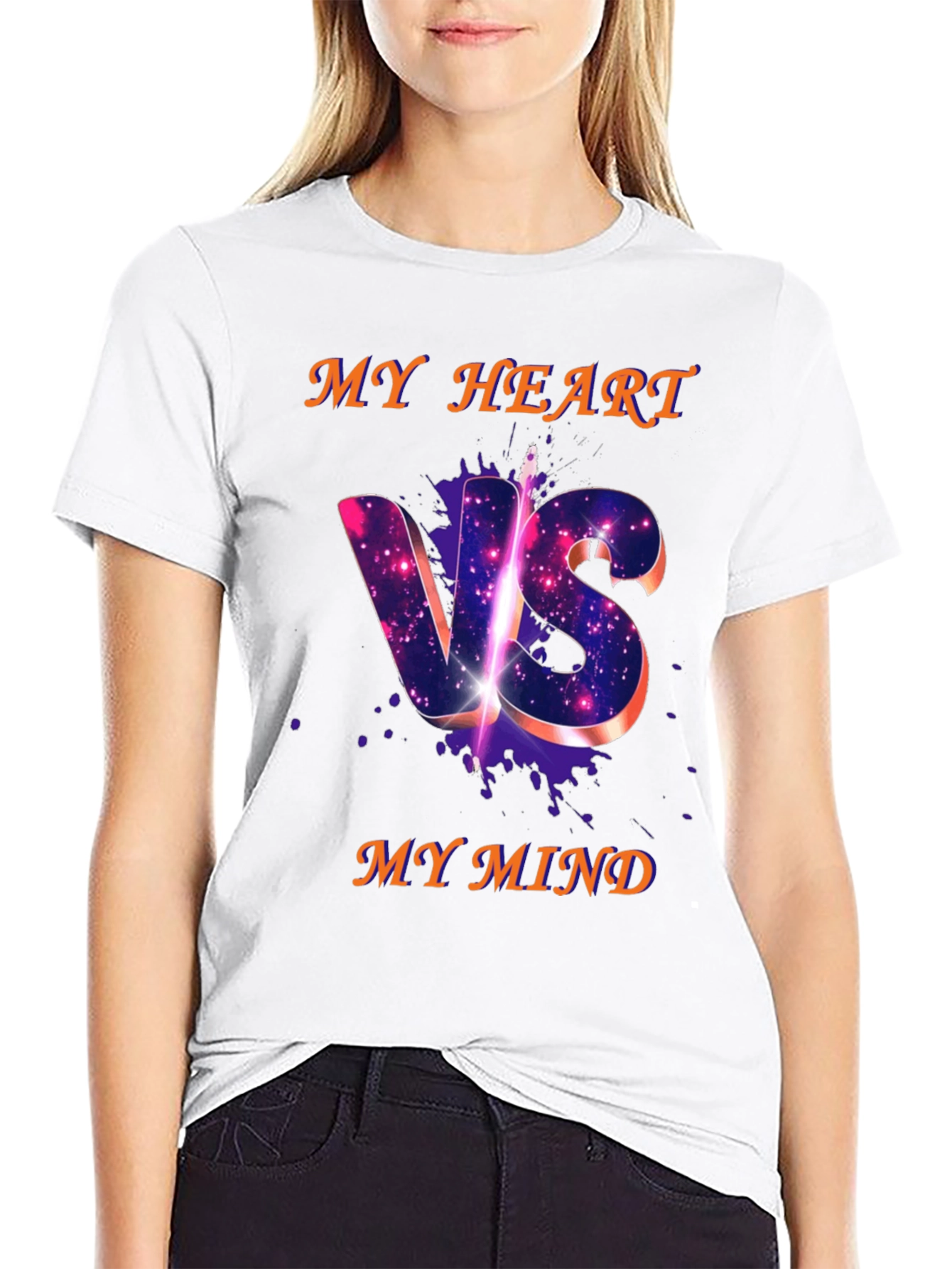 My Heart VS My Mind Graphic T-Shirt