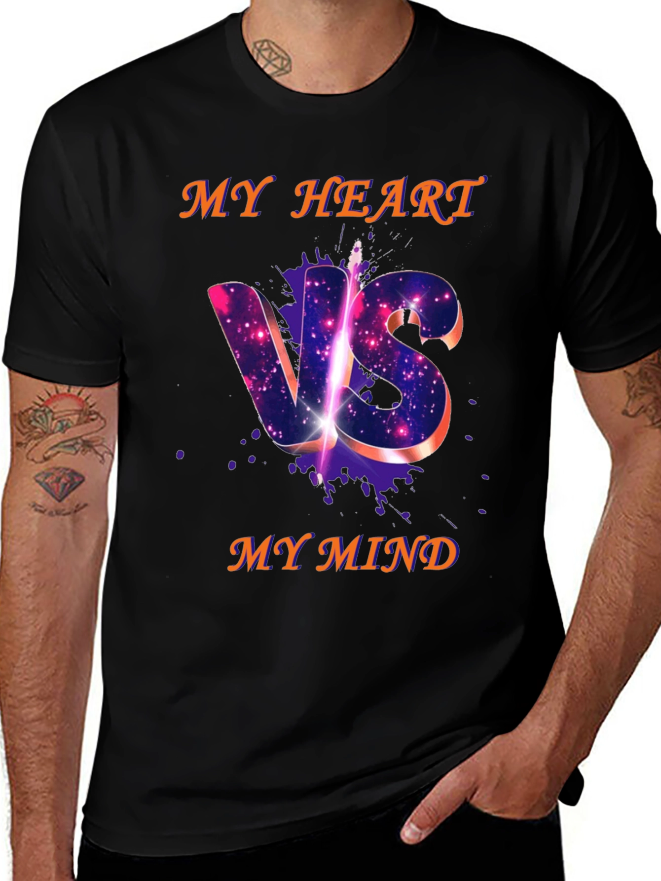 My Heart VS My Mind Graphic T-Shirt