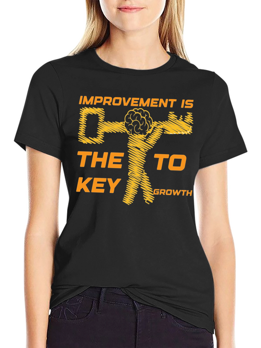 Improvement Key to Growth Graphic T-Shirt