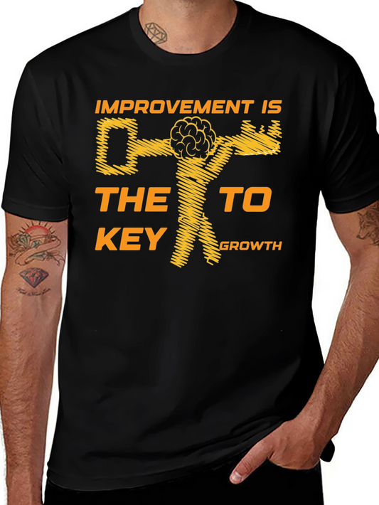 Improvement Key to Growth Graphic T-Shirt