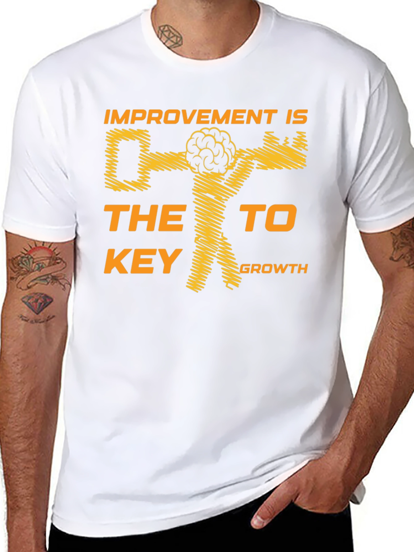 Improvement Key to Growth Graphic T-Shirt