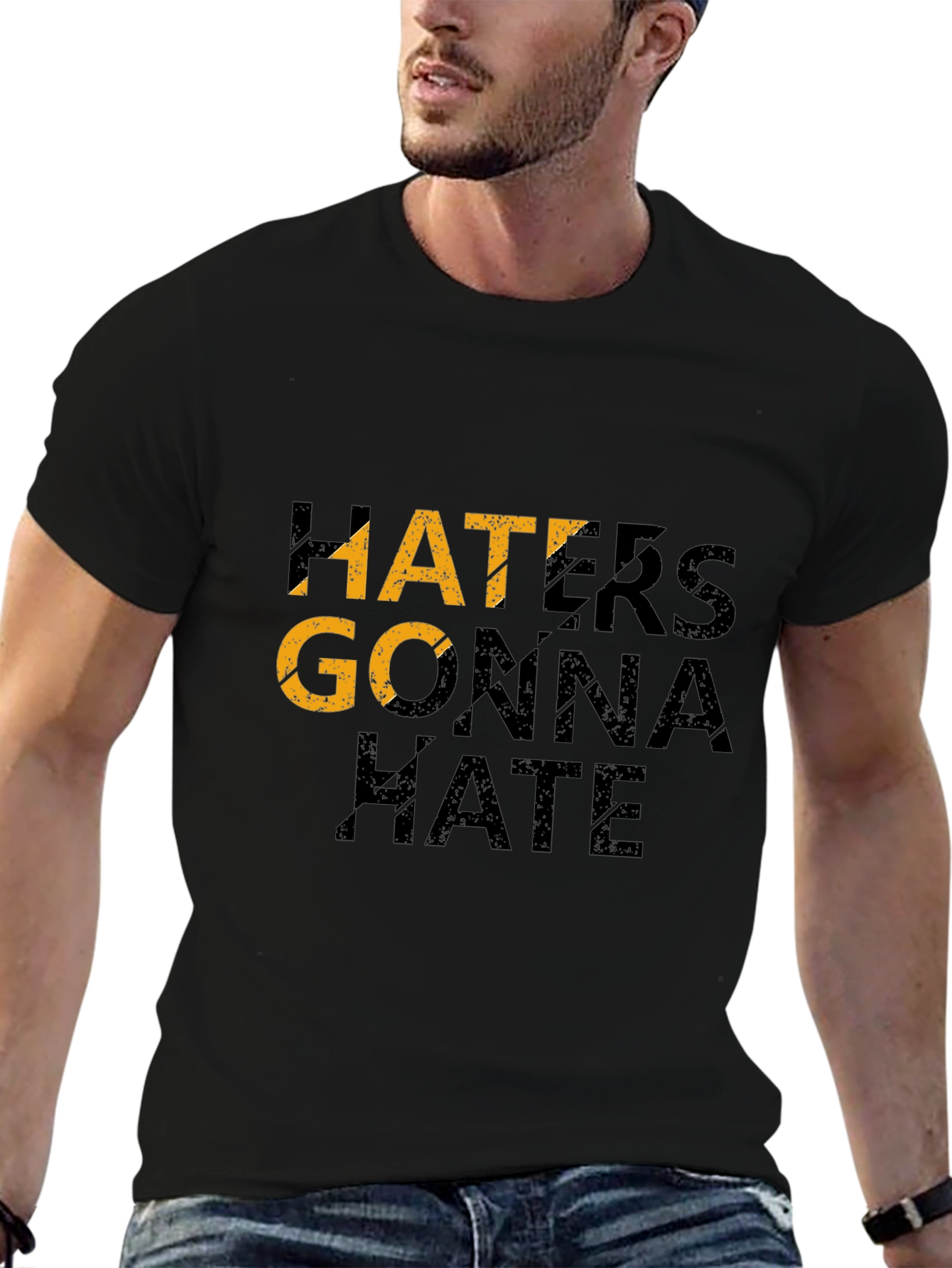 Haters Gonna Hate Black Graphic Tee