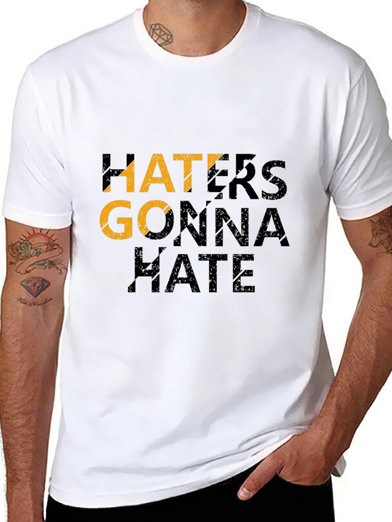 Haters Gonna Hate Black Graphic Tee