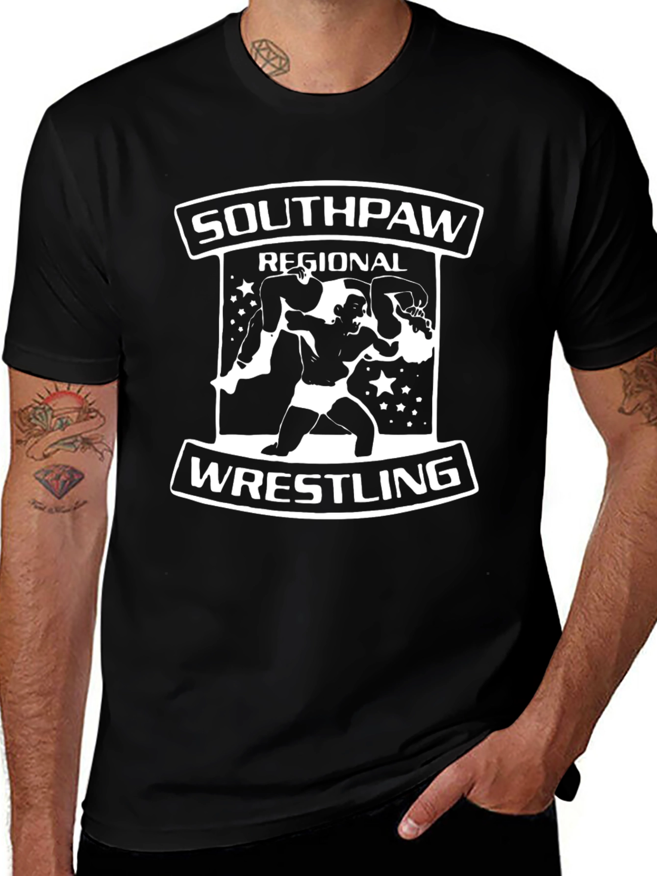 Southpaw Wrestling Graphic Tee - Retro Style