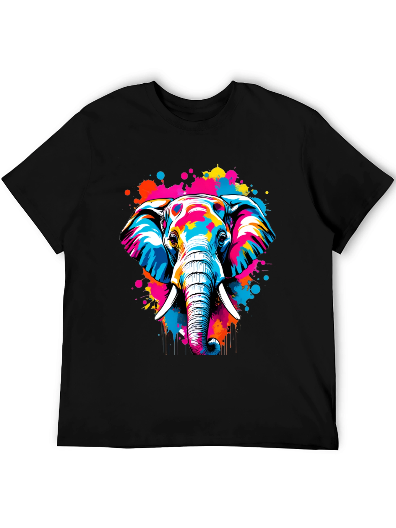 Vibrant Elephant Graphic Tee