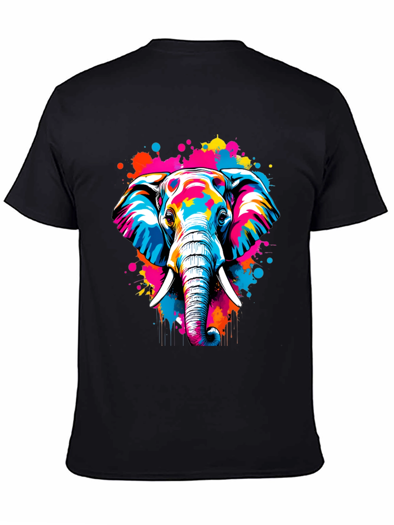 Vibrant Elephant Graphic Tee