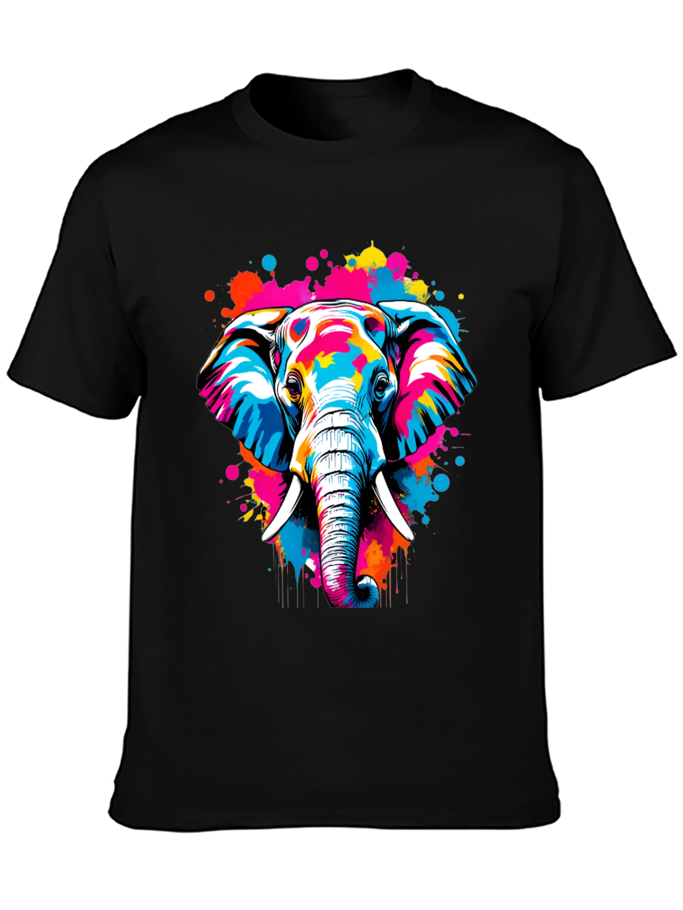 Vibrant Elephant Graphic Tee