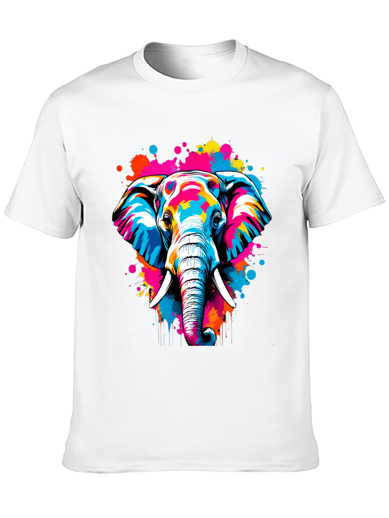 Vibrant Elephant Graphic Tee