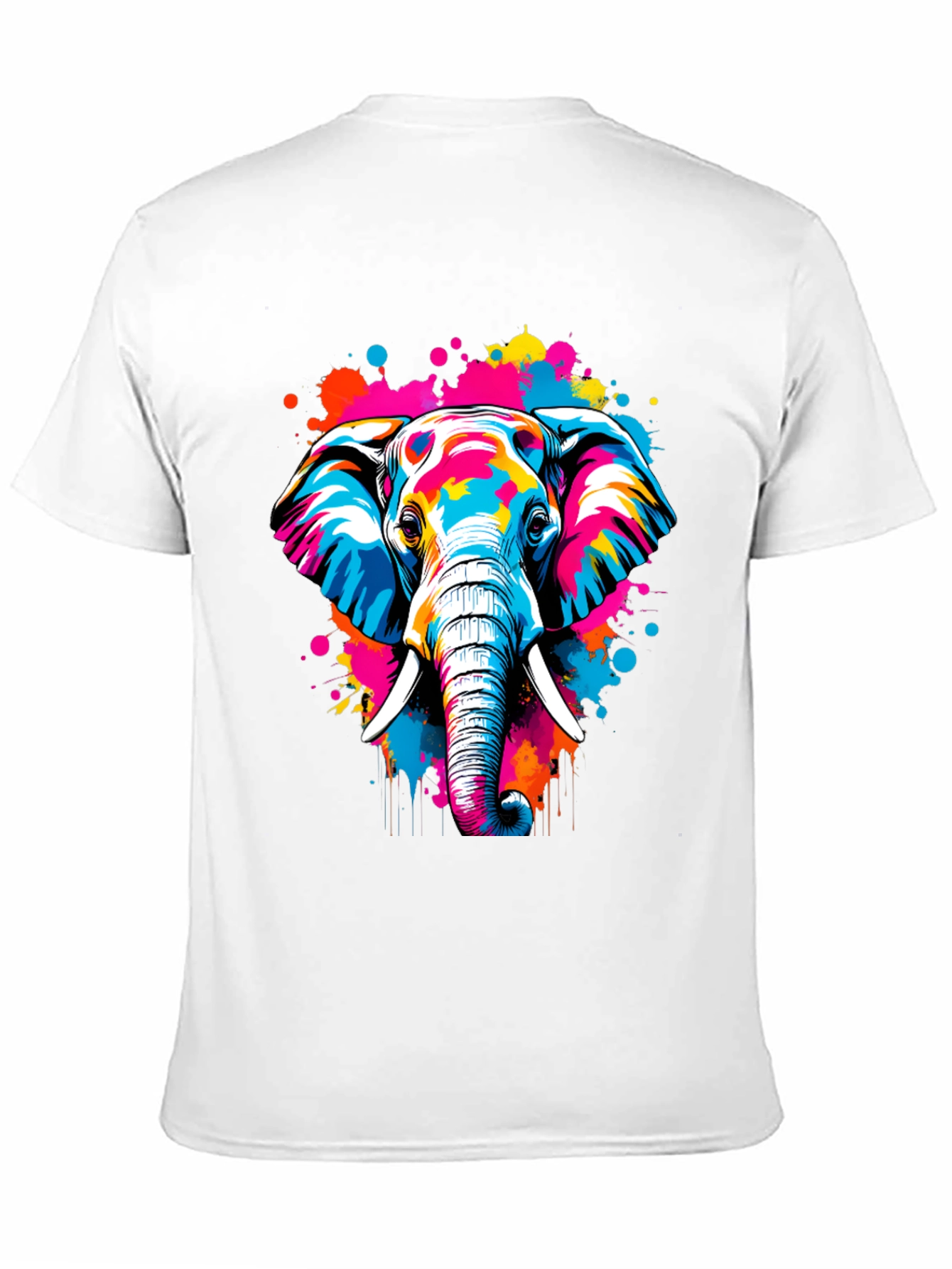 Vibrant Elephant Graphic Tee
