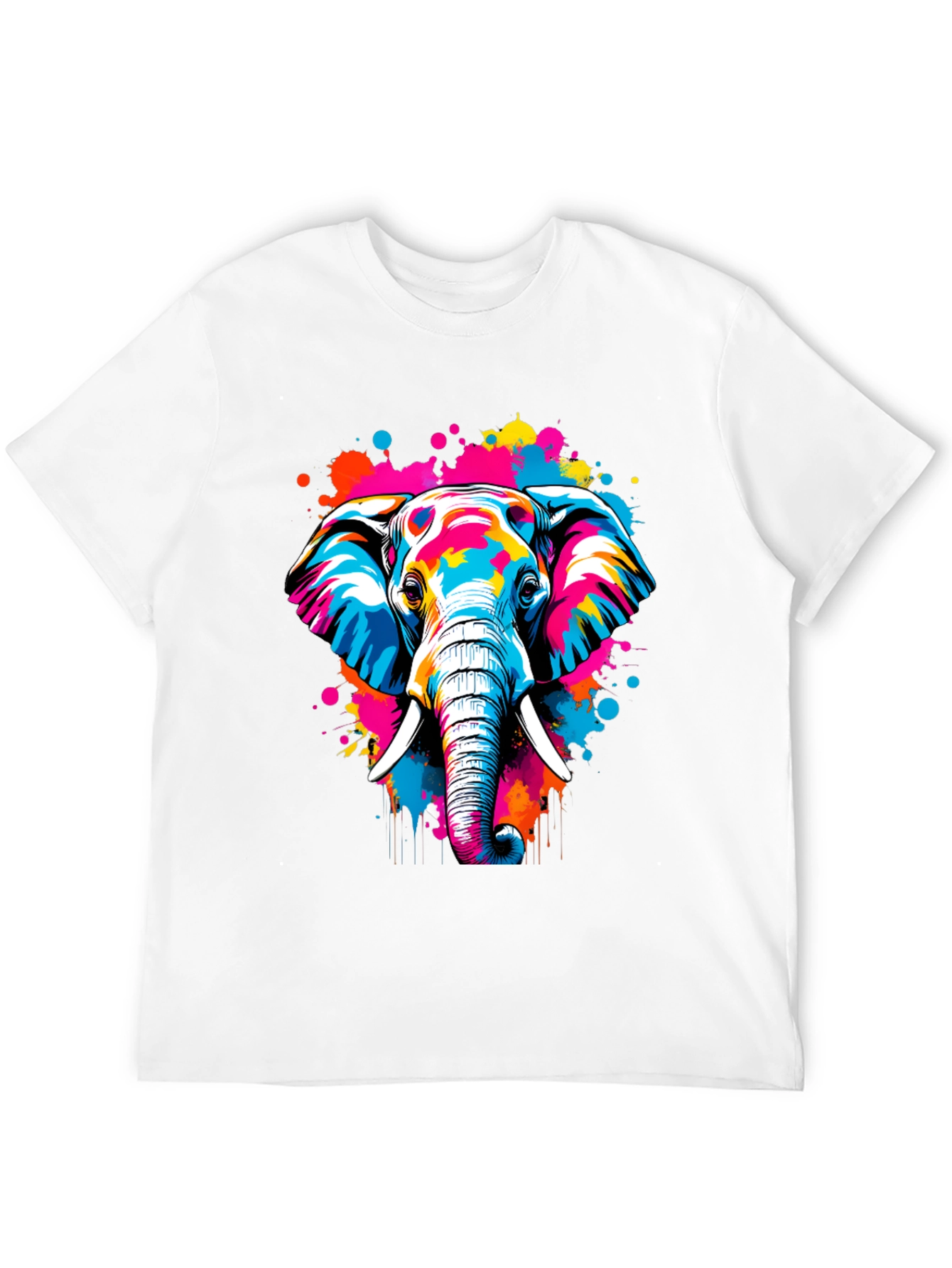 Vibrant Elephant Graphic Tee