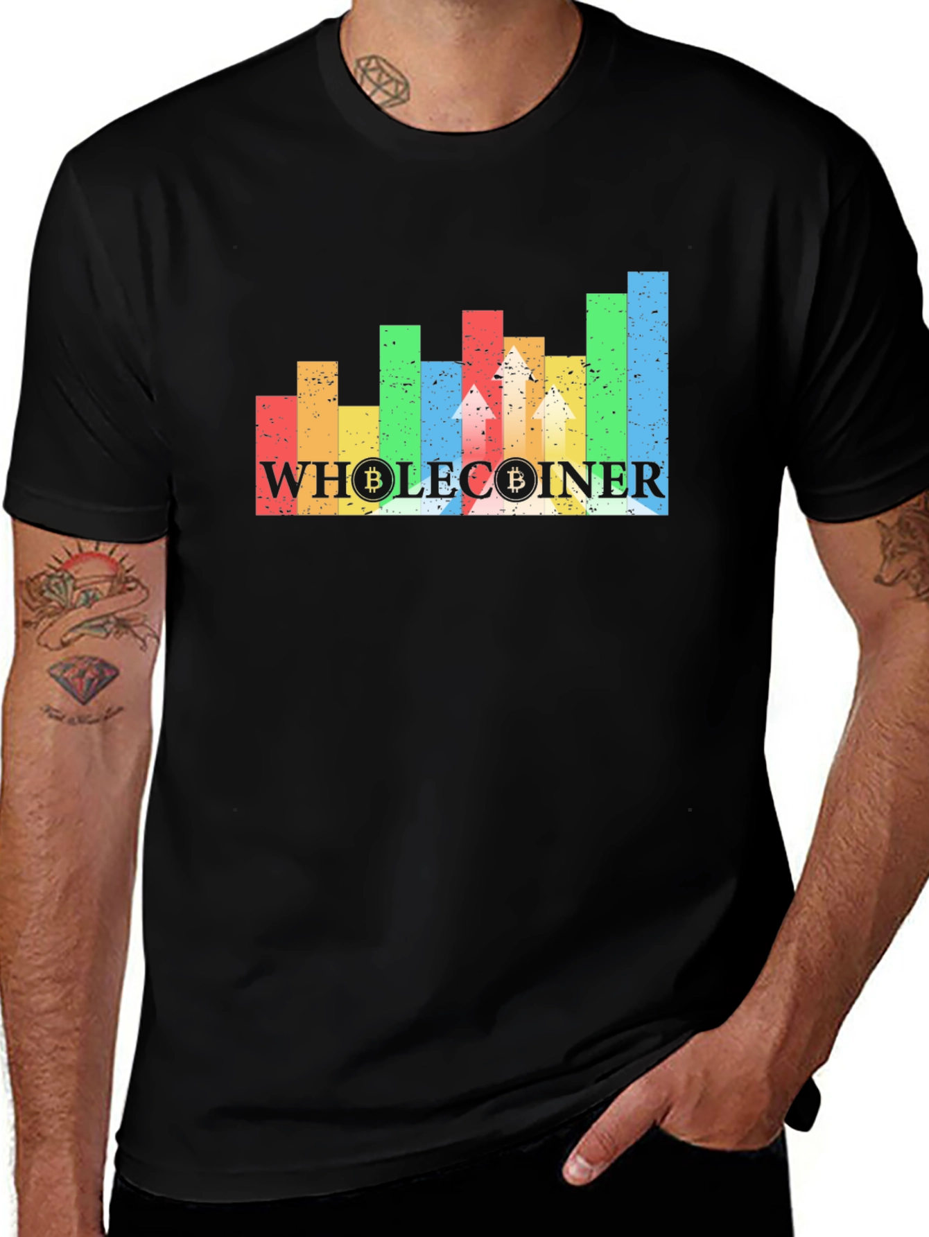 Wholecoiner Bitcoin Graphic Tee - Crypto Investor T-Shirt
