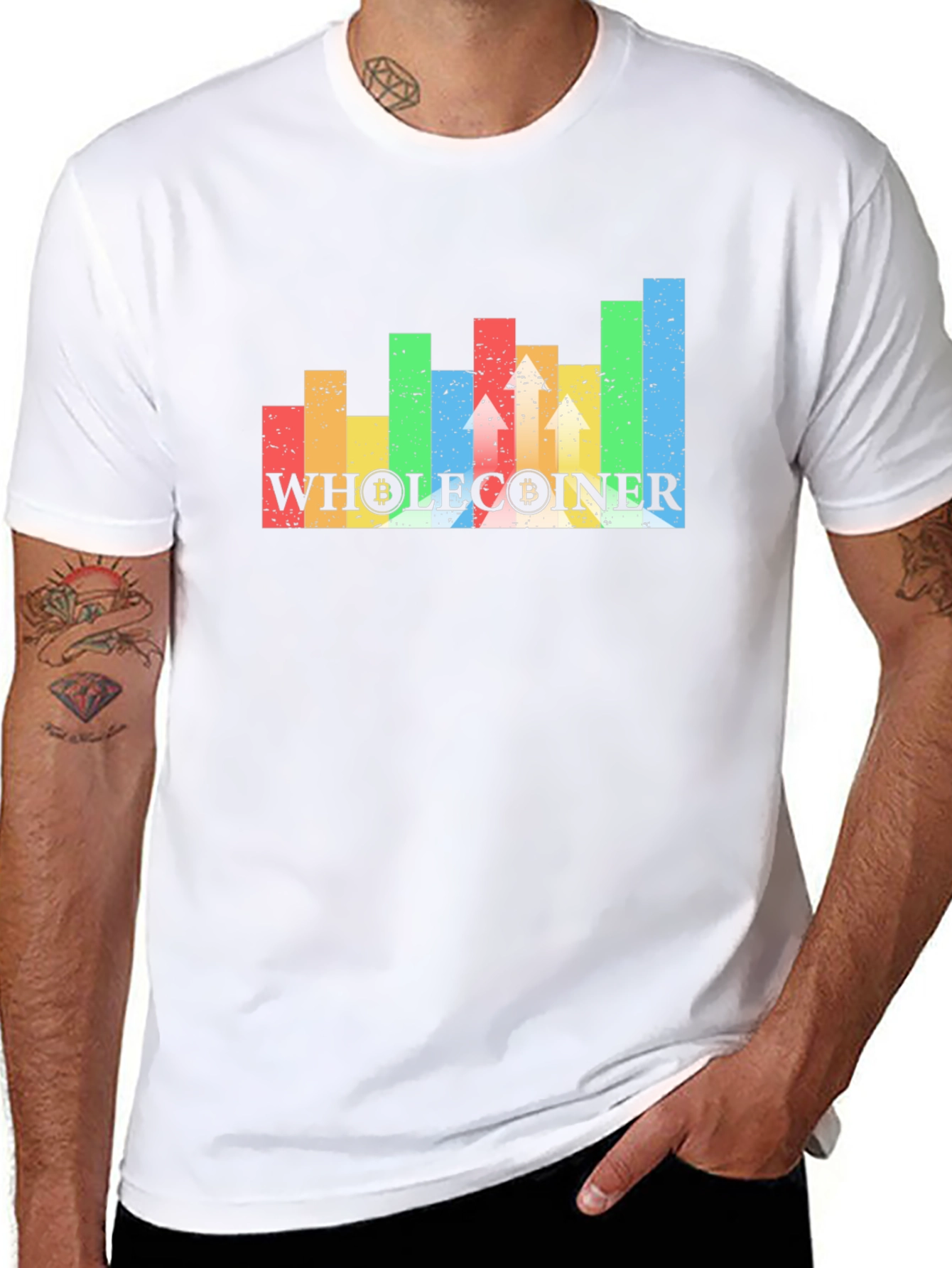 Wholecoiner Bitcoin Graphic Tee - Crypto Investor T-Shirt