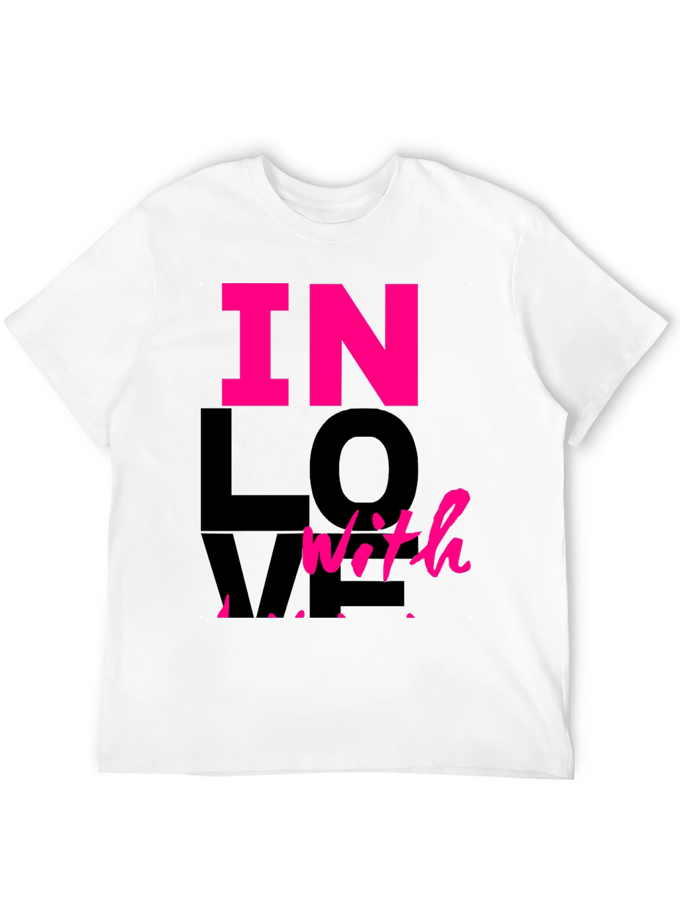 In Love With Me Graphic Tee - Black