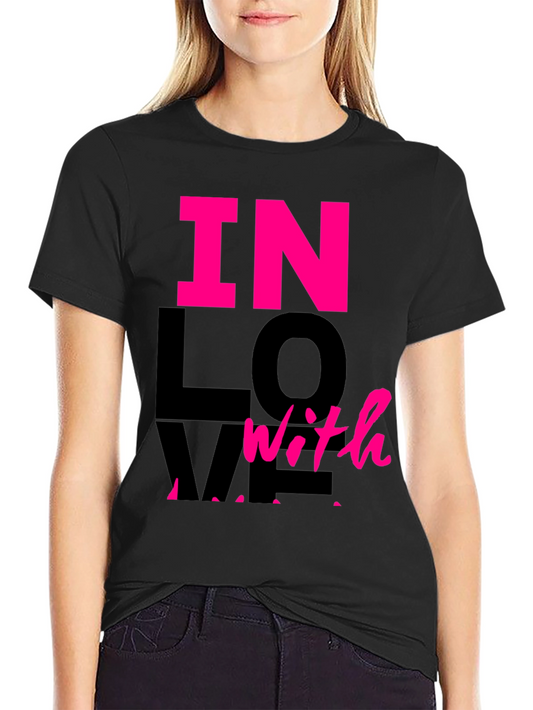 In Love With Me Graphic Tee - Black