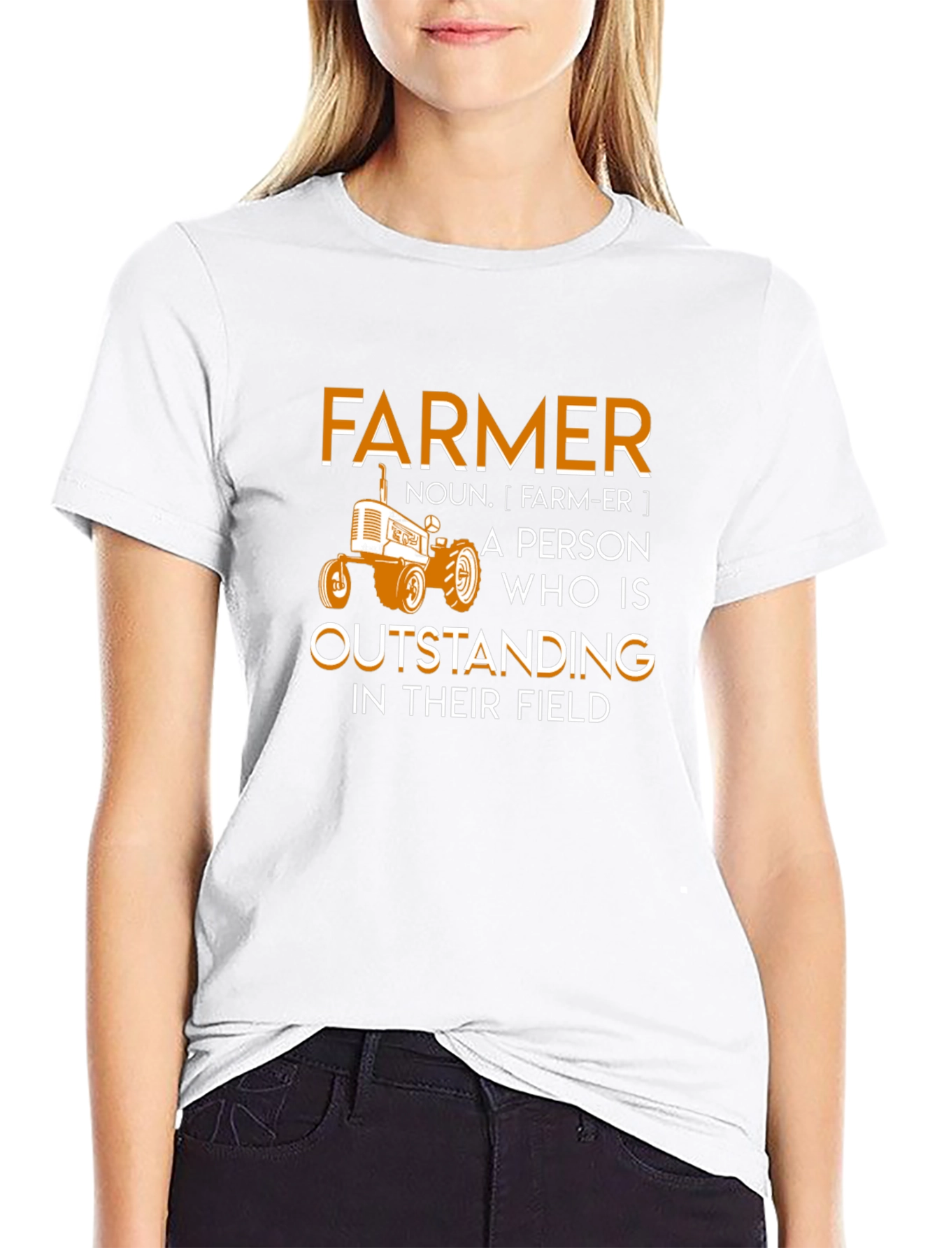 Farmer Outstanding In Their Field Graphic T-Shirt