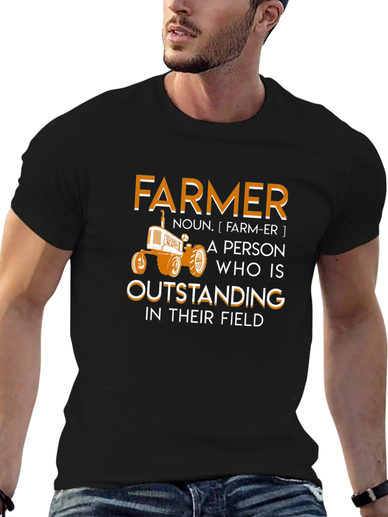 Farmer Outstanding In Their Field Graphic T-Shirt