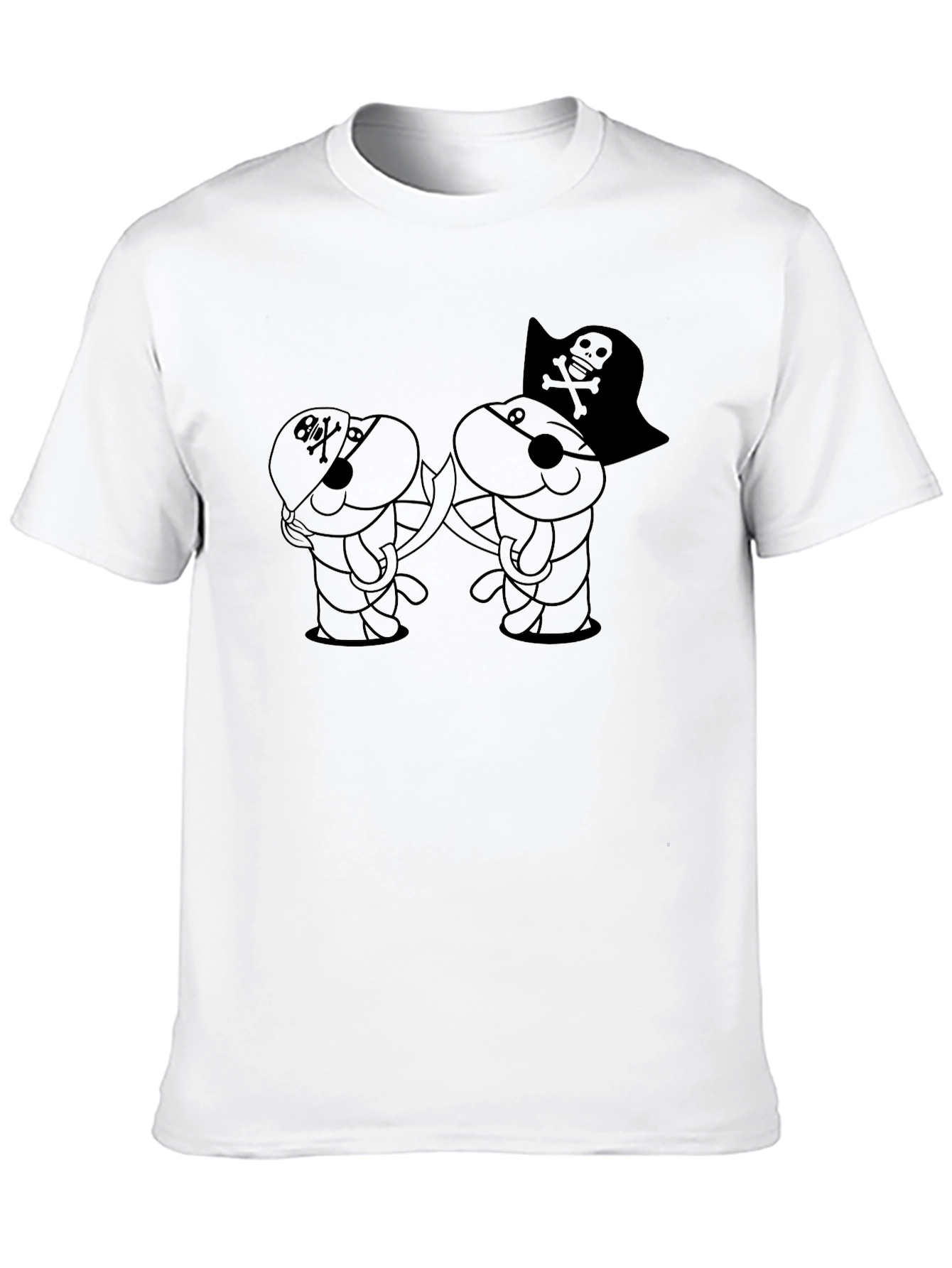 Pirate Bunny Black T-Shirt