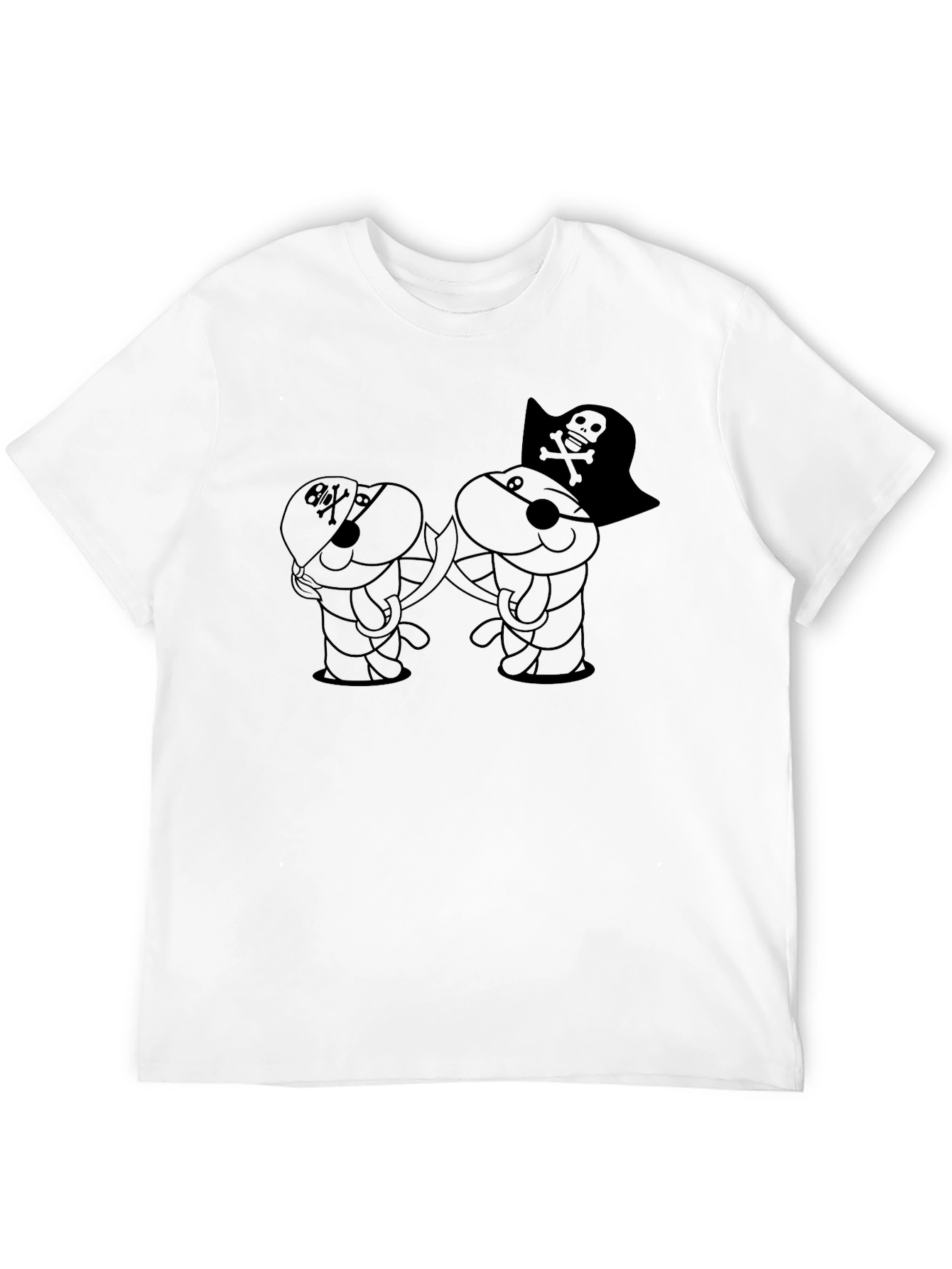 Pirate Bunny Black T-Shirt