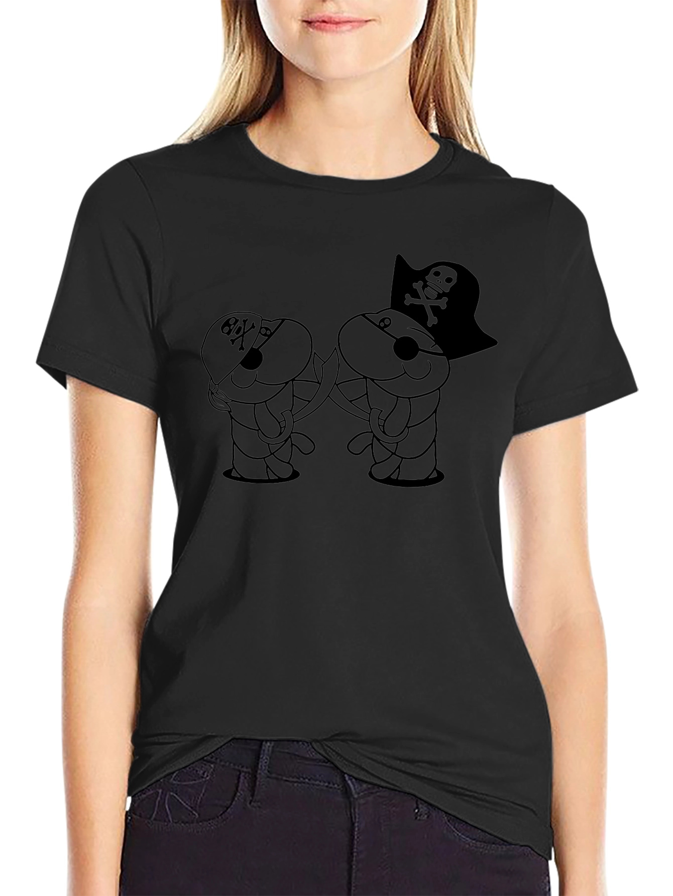 Pirate Bunny Black T-Shirt