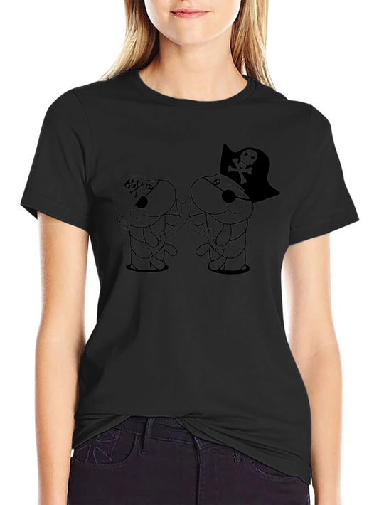 Pirate Bunny Black T-Shirt