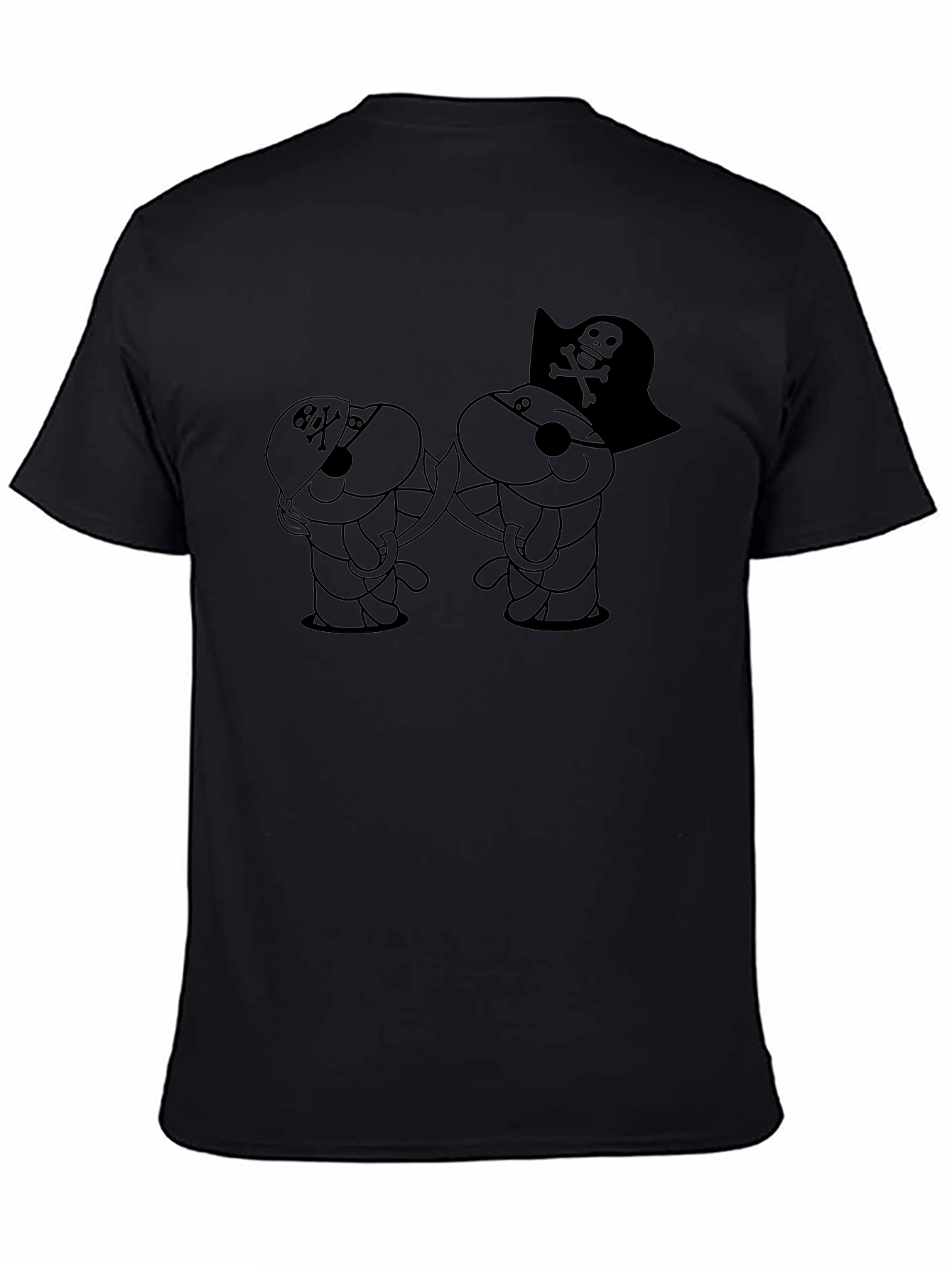 Pirate Bunny Black T-Shirt