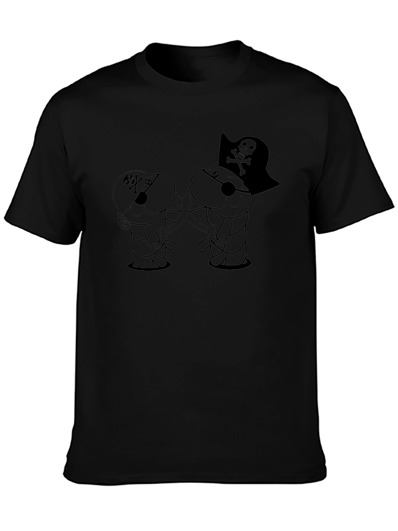 Pirate Bunny Black T-Shirt