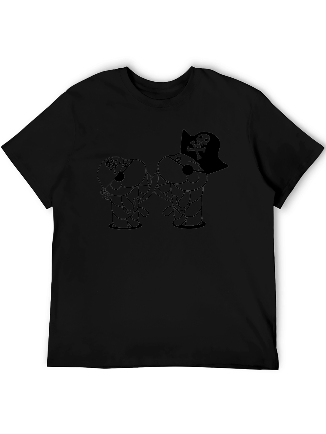 Pirate Bunny Black T-Shirt