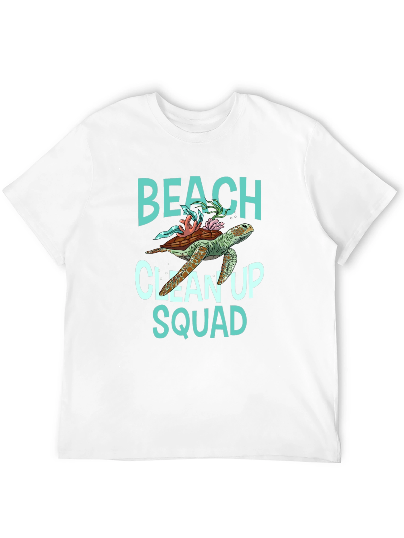 Beach Clean Up Squad Turtle Graphic T-Shirt