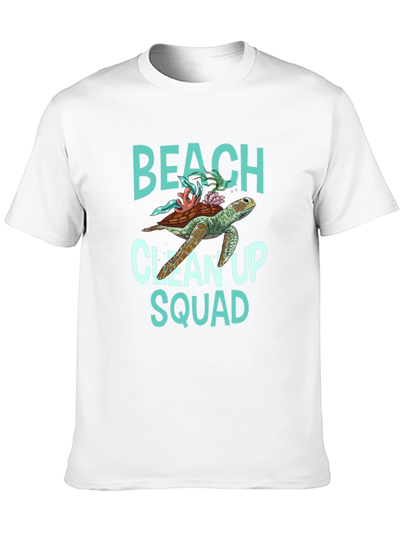 Beach Clean Up Squad Turtle Graphic T-Shirt