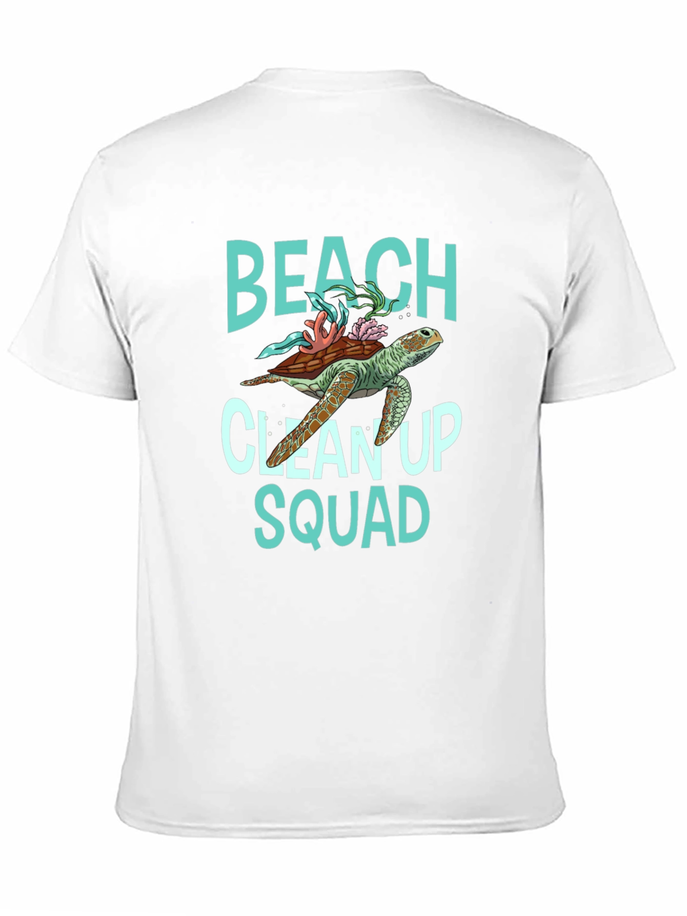 Beach Clean Up Squad Turtle Graphic T-Shirt