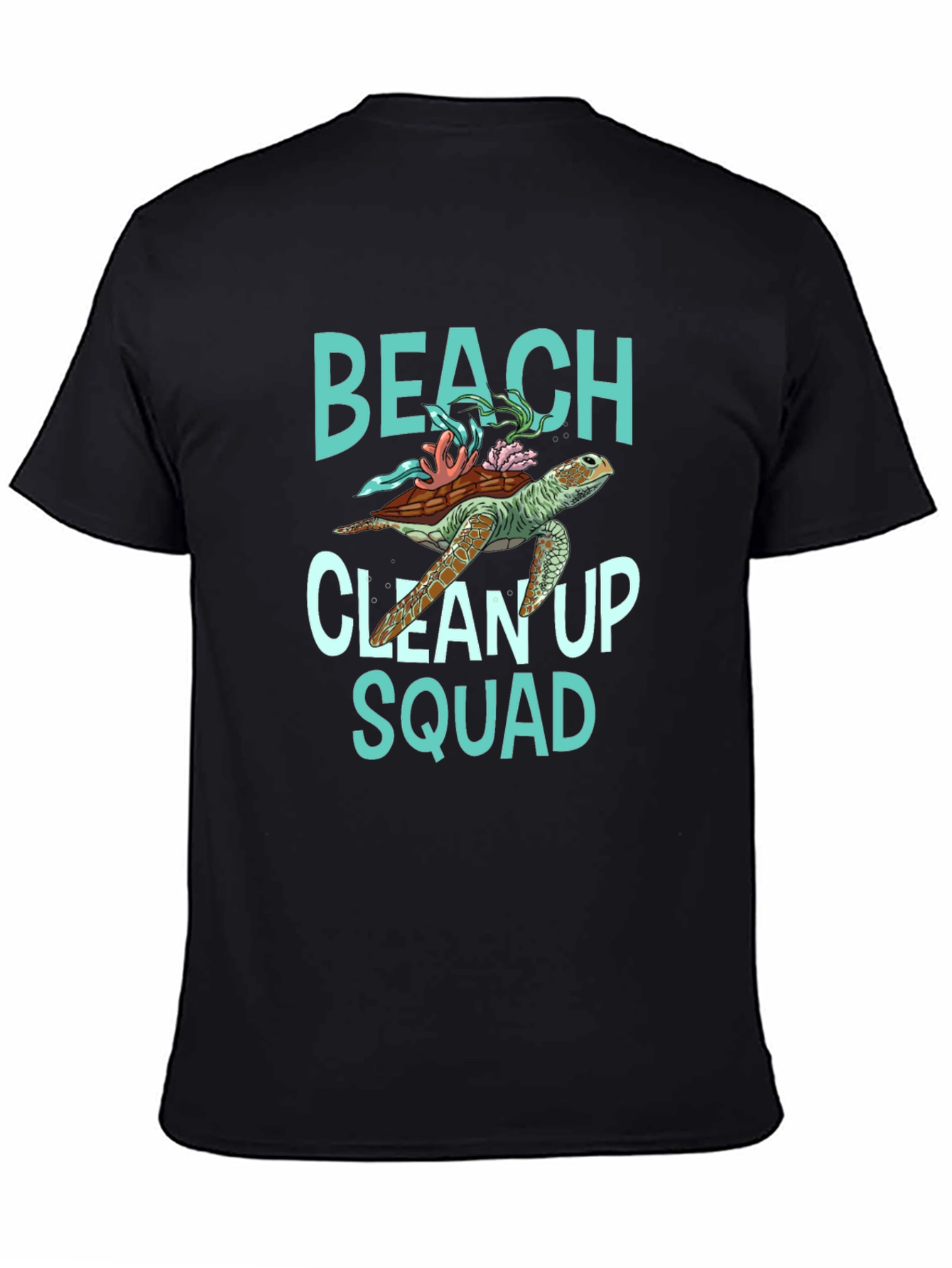 Beach Clean Up Squad Turtle Graphic T-Shirt