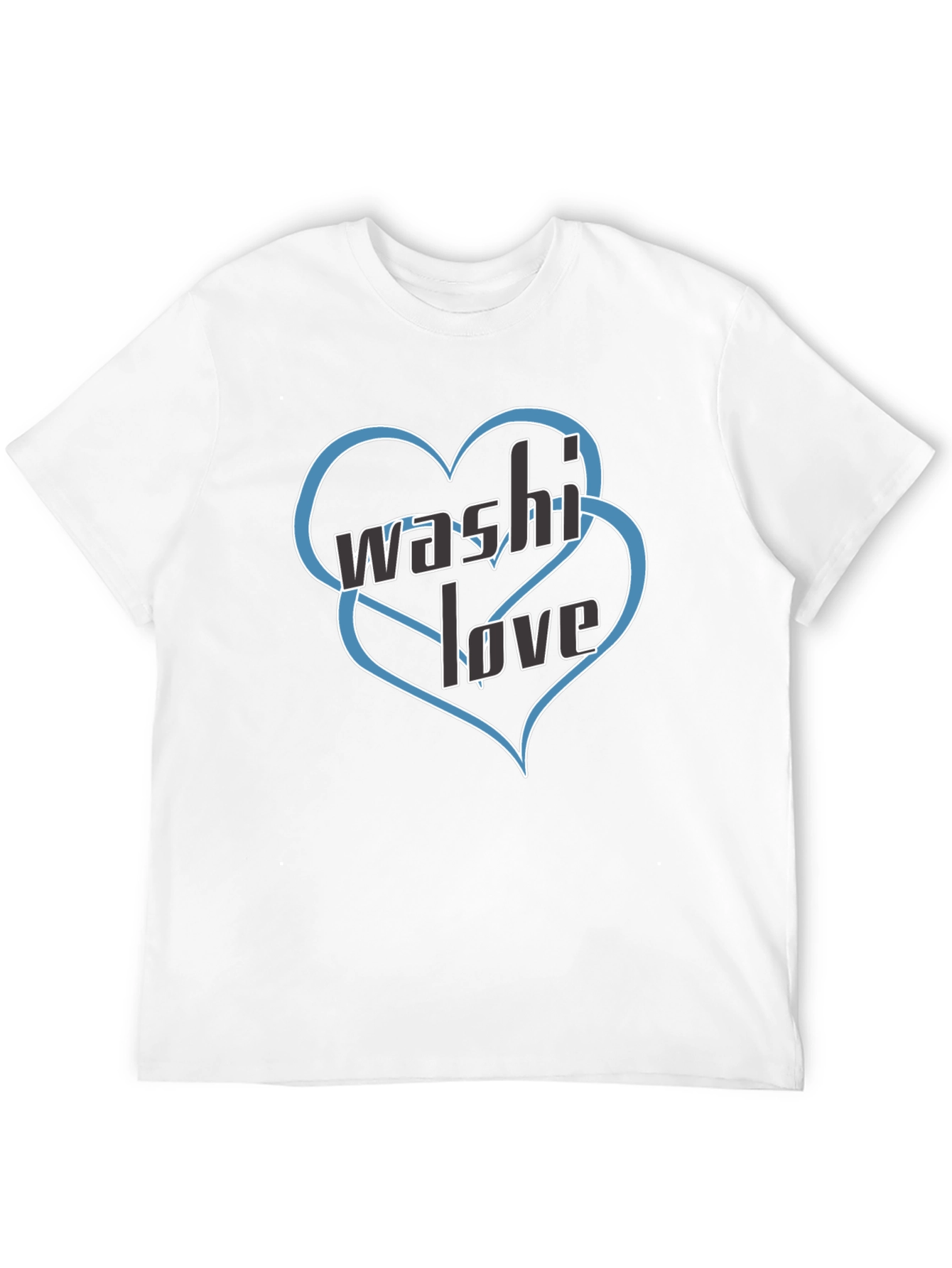 Washi Love Black Graphic T-Shirt
