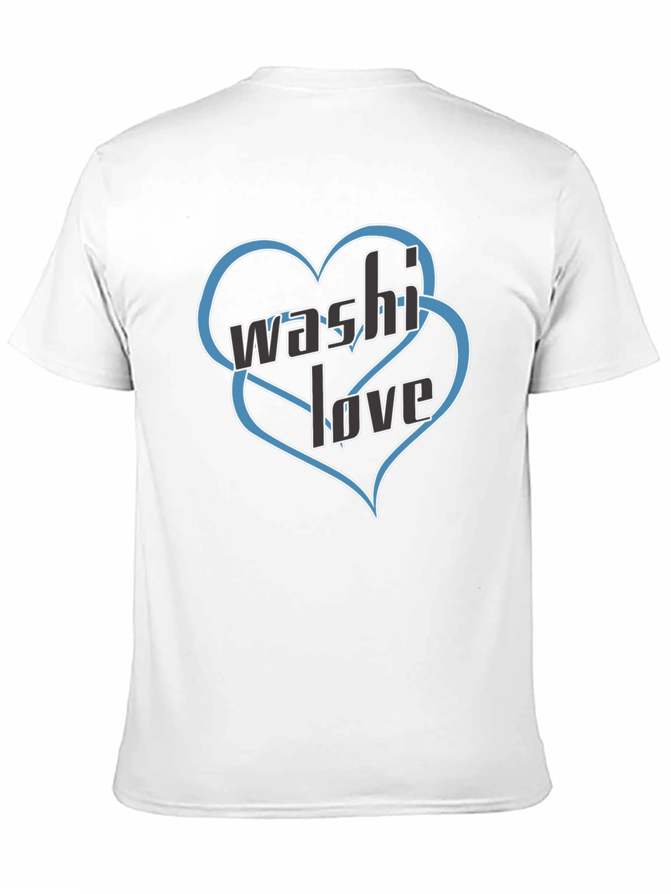 Washi Love Black Graphic T-Shirt