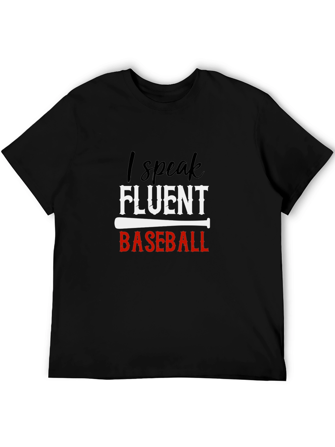 Fluent Baseball T-Shirt - Black Tee