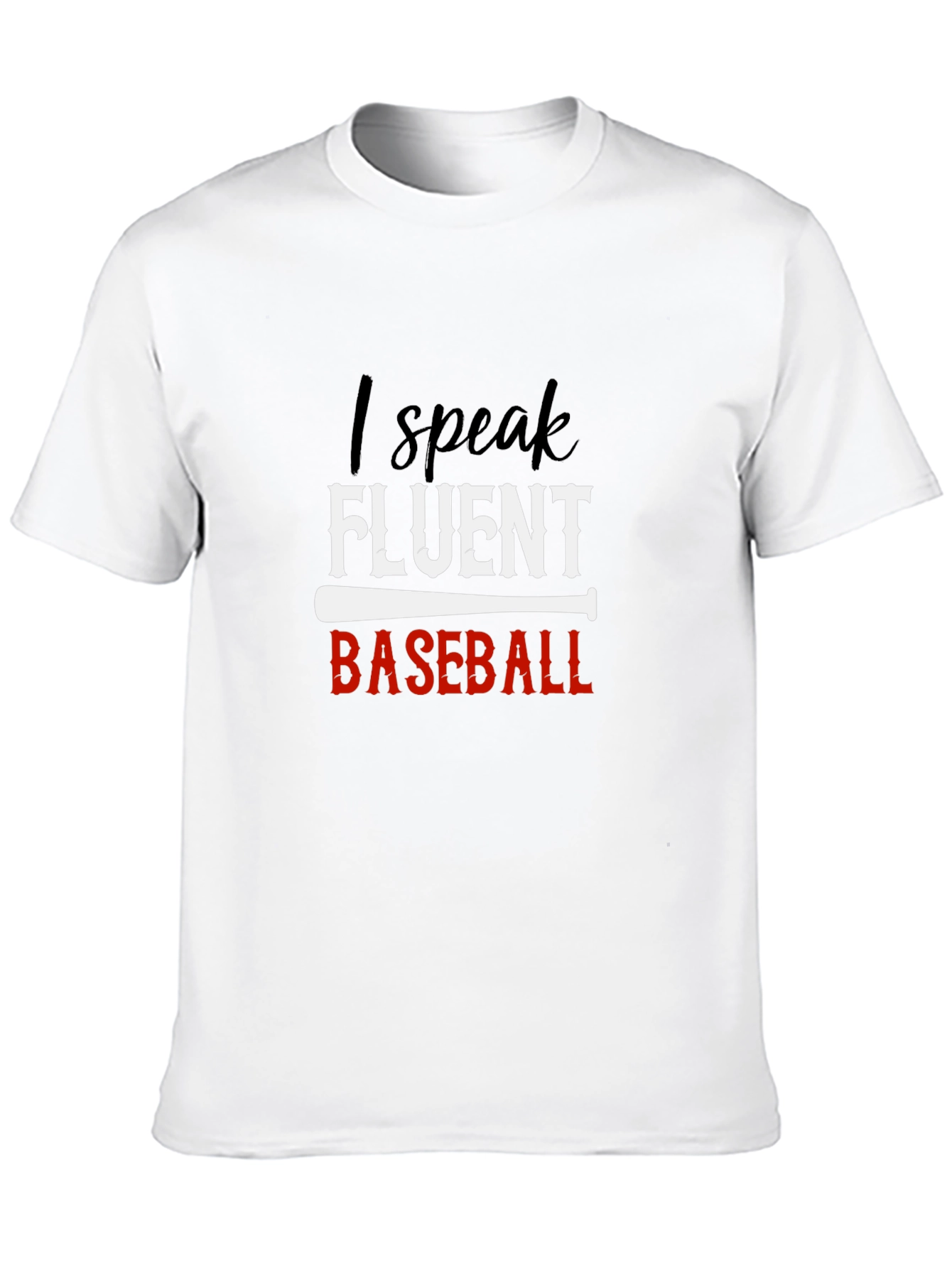 Fluent Baseball T-Shirt - Black Tee