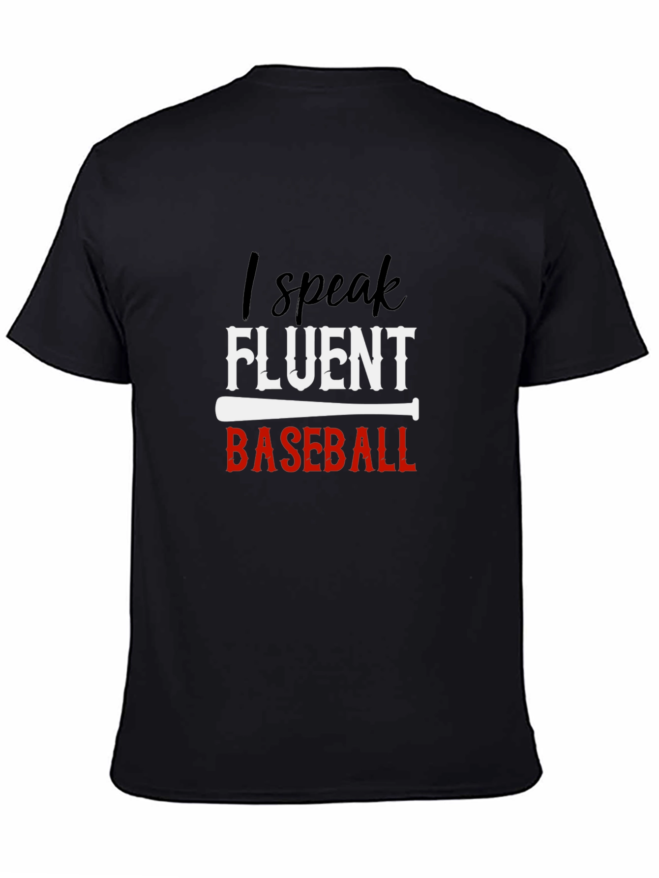 Fluent Baseball T-Shirt - Black Tee