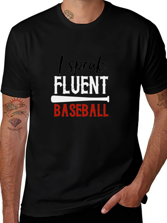 Fluent Baseball T-Shirt - Black Tee