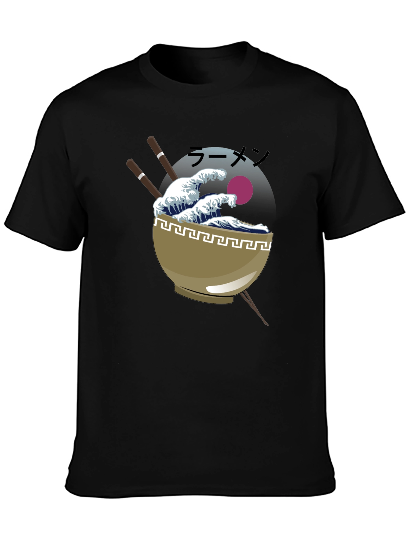 Ramen Wave Graphic Tee - Trendy Casual Style