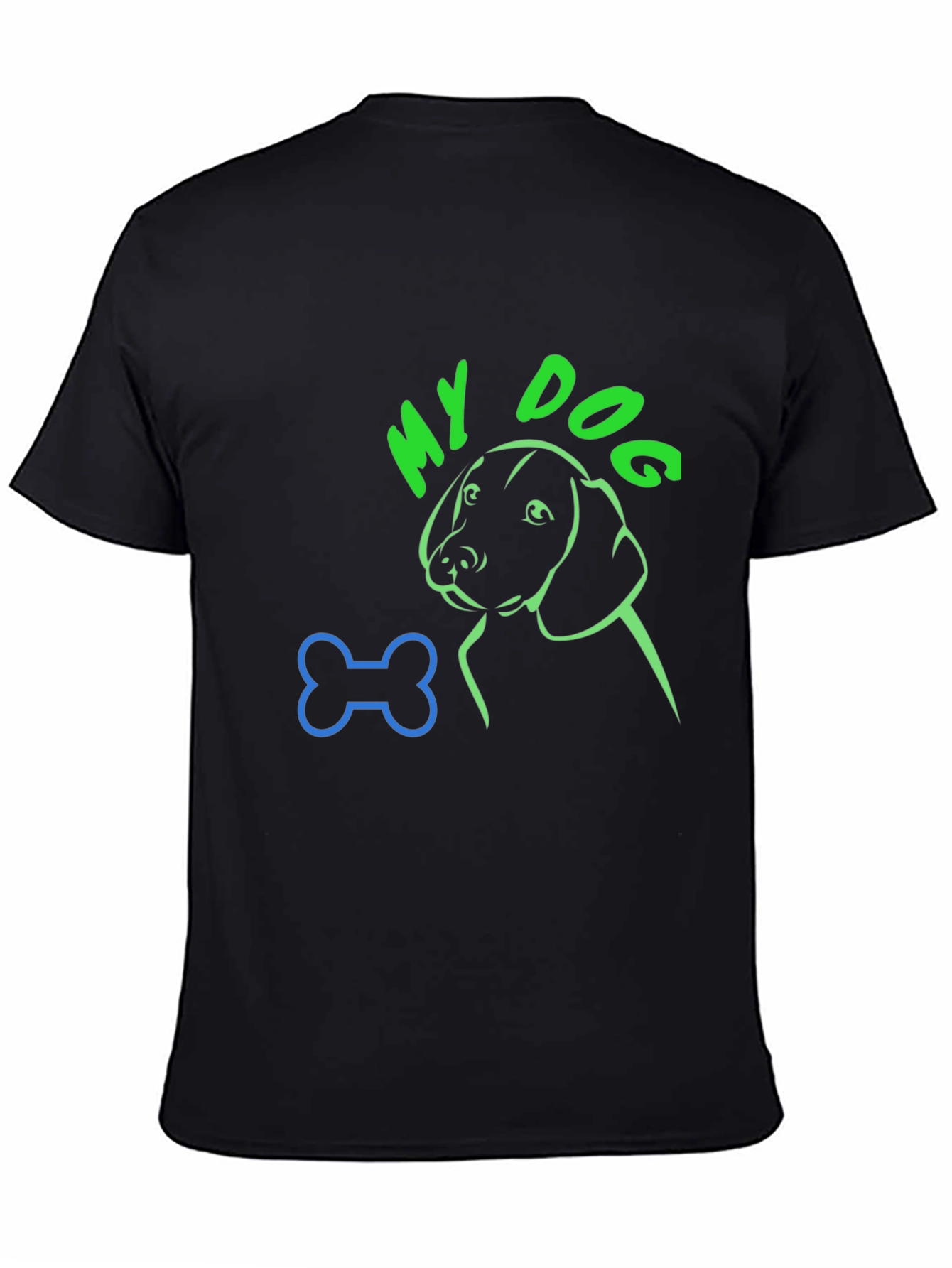 My Dog Graphic Tee - Black