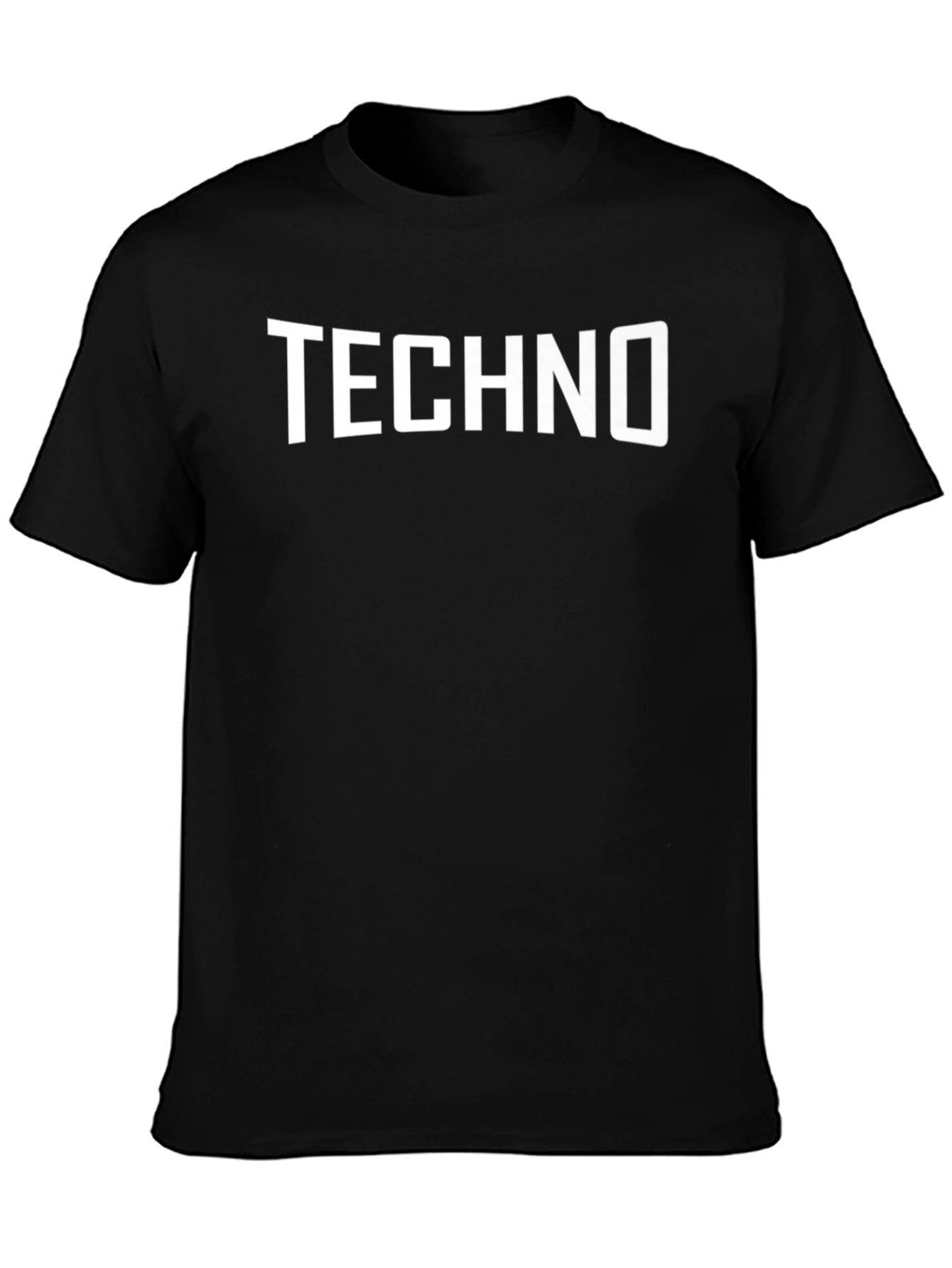 Techno Music Fan Black T-Shirt