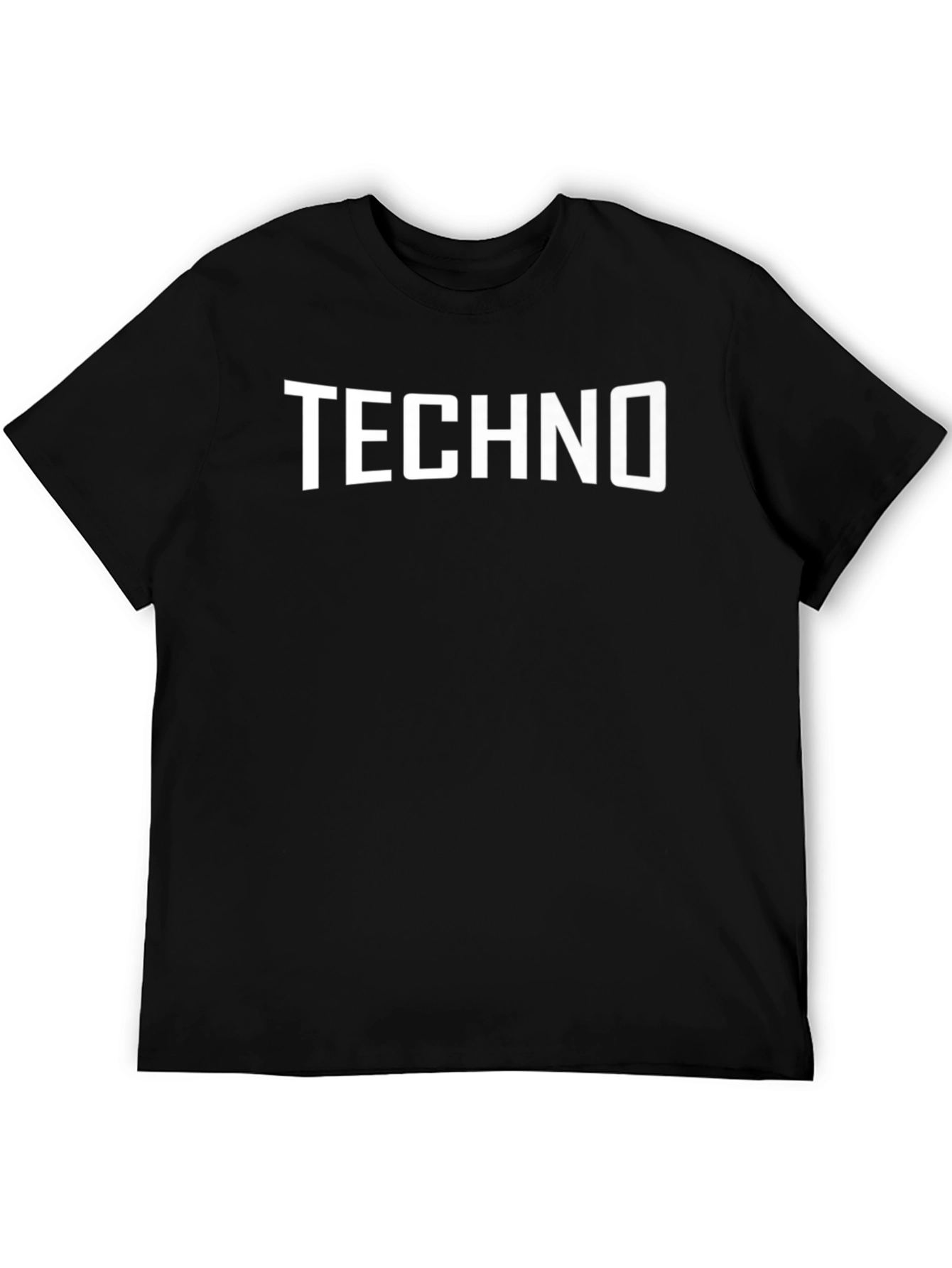 Techno Music Fan Black T-Shirt