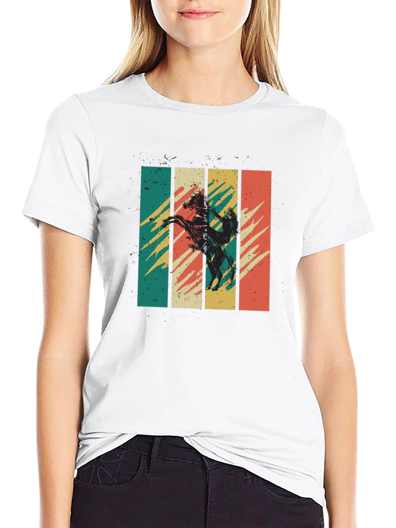 Retro Cowboy Horse Graphic Tee