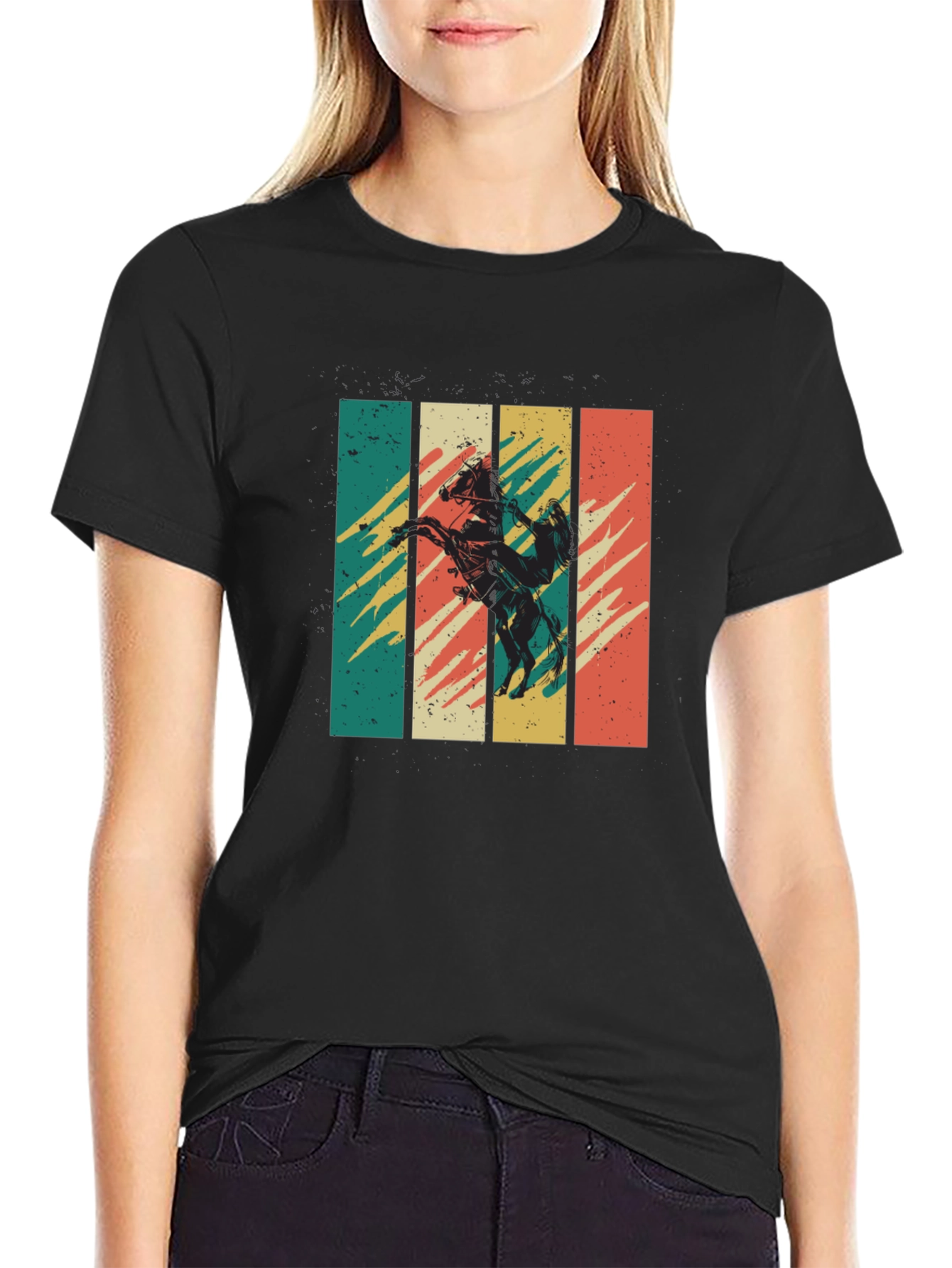Retro Cowboy Horse Graphic Tee