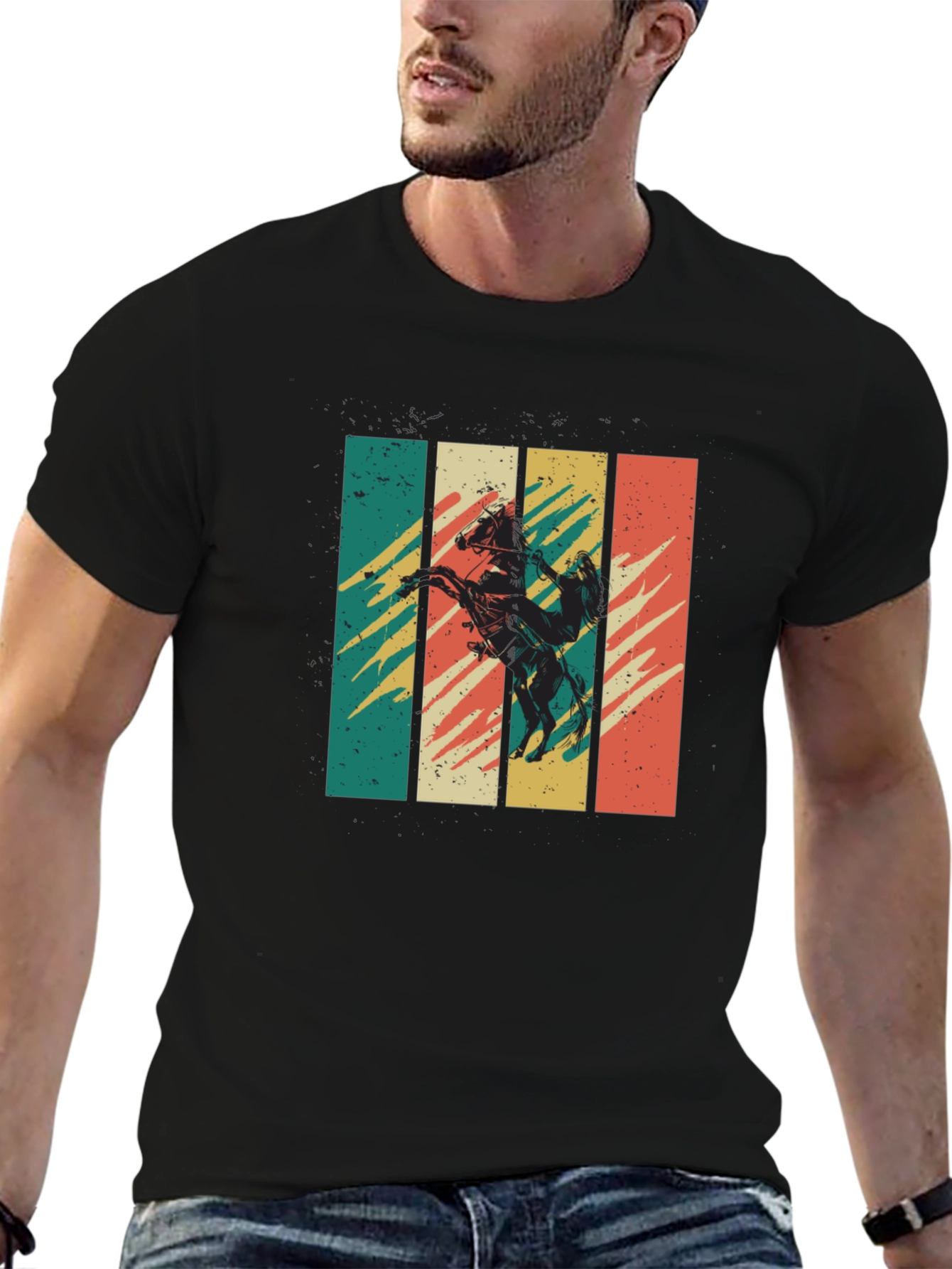 Retro Cowboy Horse Graphic Tee